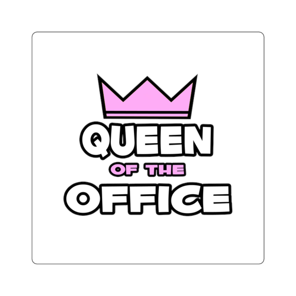 Queen of the Office - Square Stickers