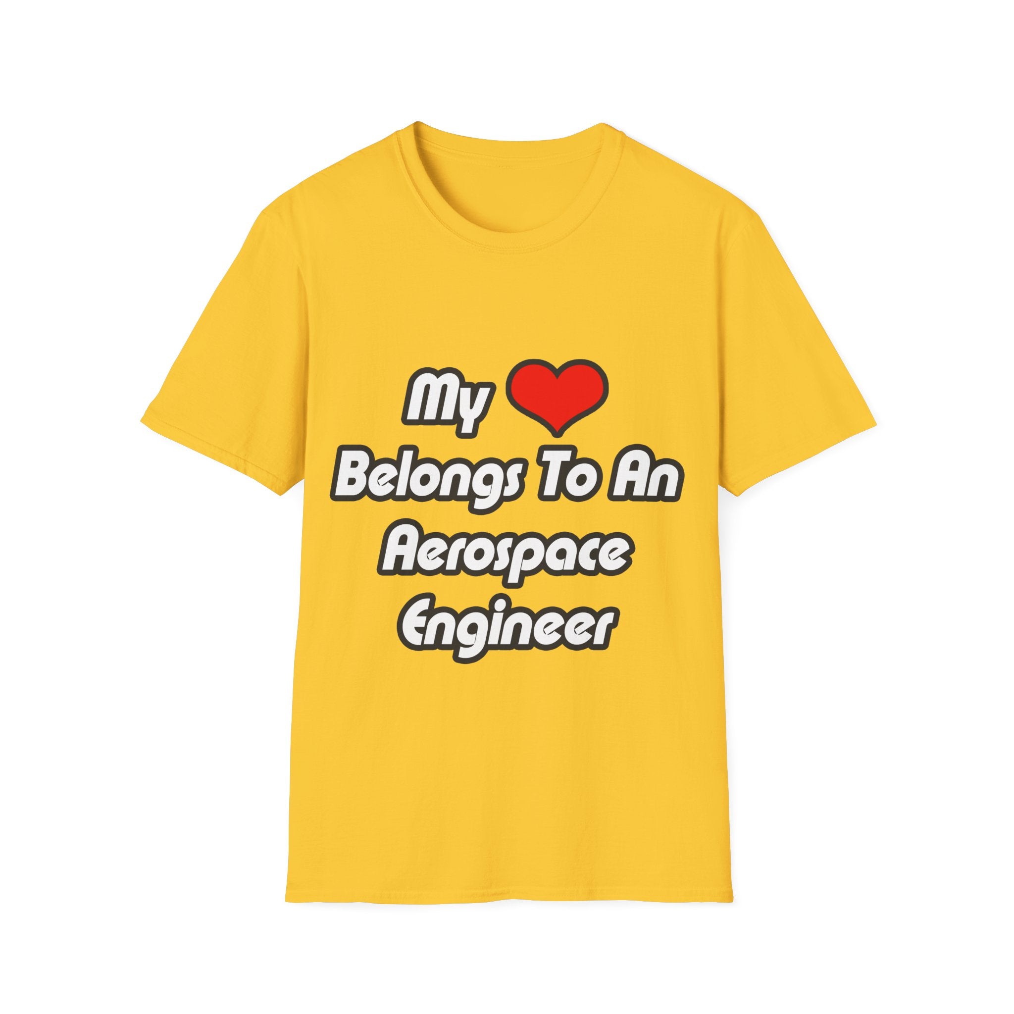 My Heart Belongs To An Aerospace Engineer - Unisex Softstyle T-Shirt