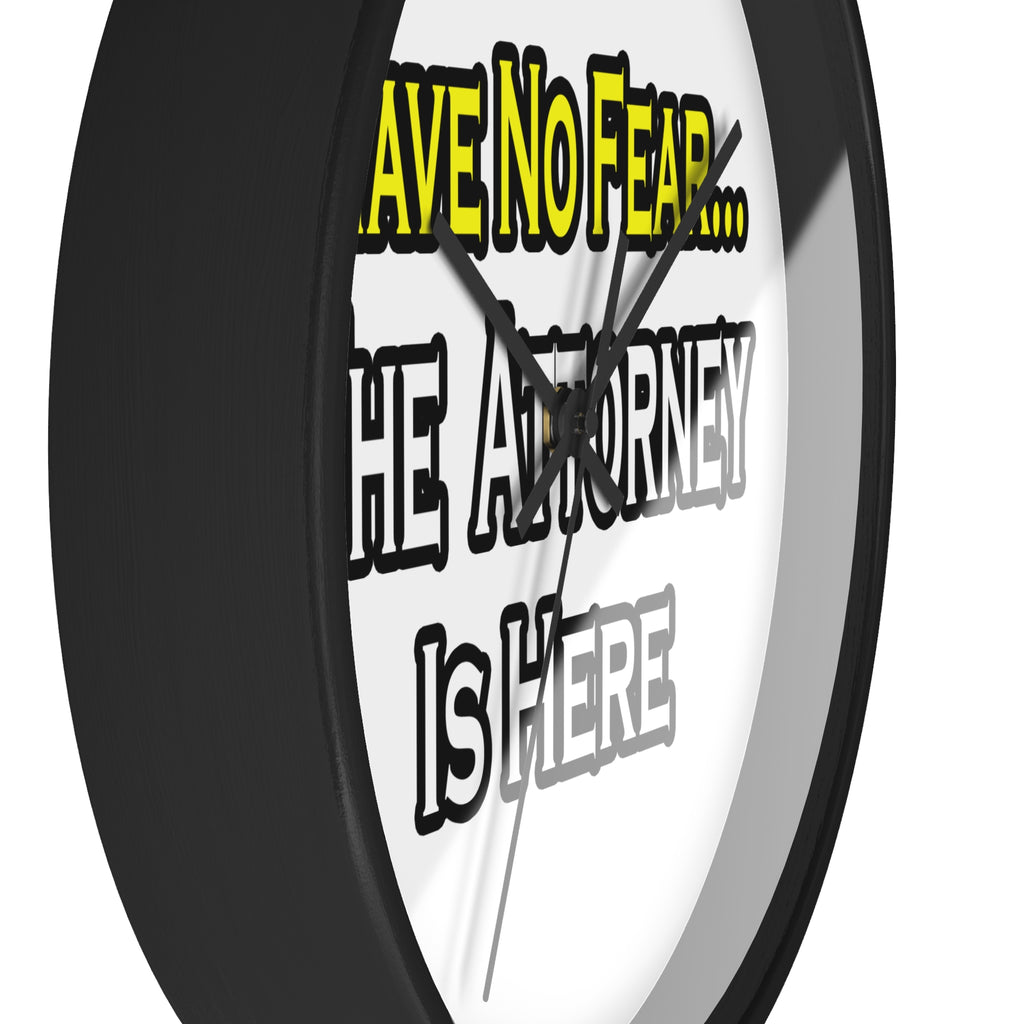 No Fear Attorney - Wall Clock