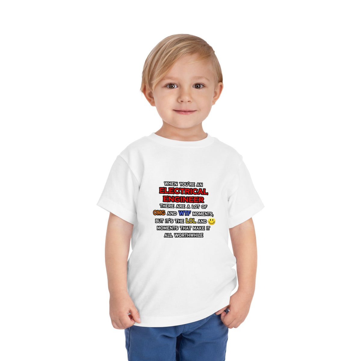 Funny Electrical Engineer ... OMG WTF LOL - Toddler Short Sleeve Tee