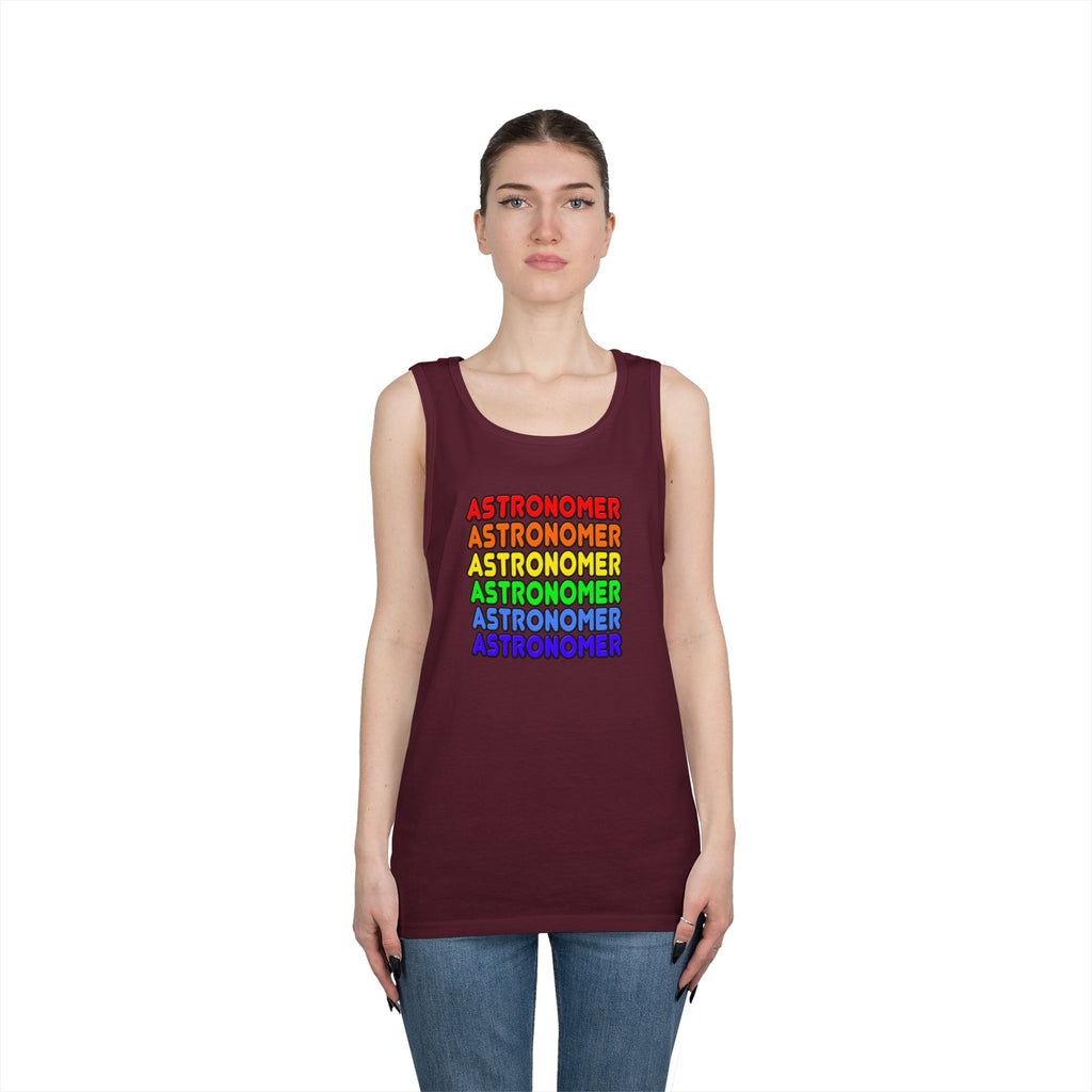 Rainbow Astronomer - Unisex Heavy Cotton Tank Top