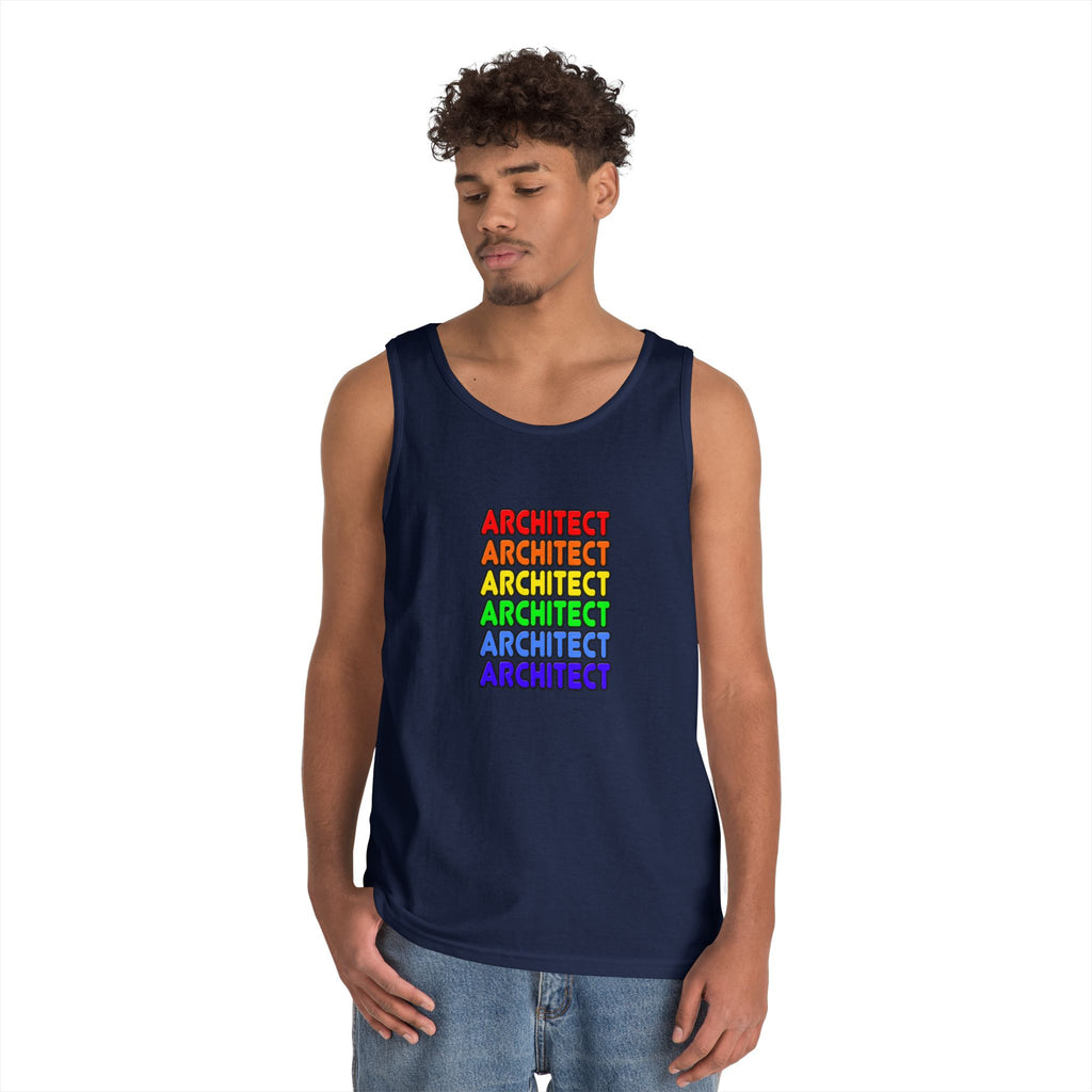 Rainbow Architect - Unisex Heavy Cotton Tank Top