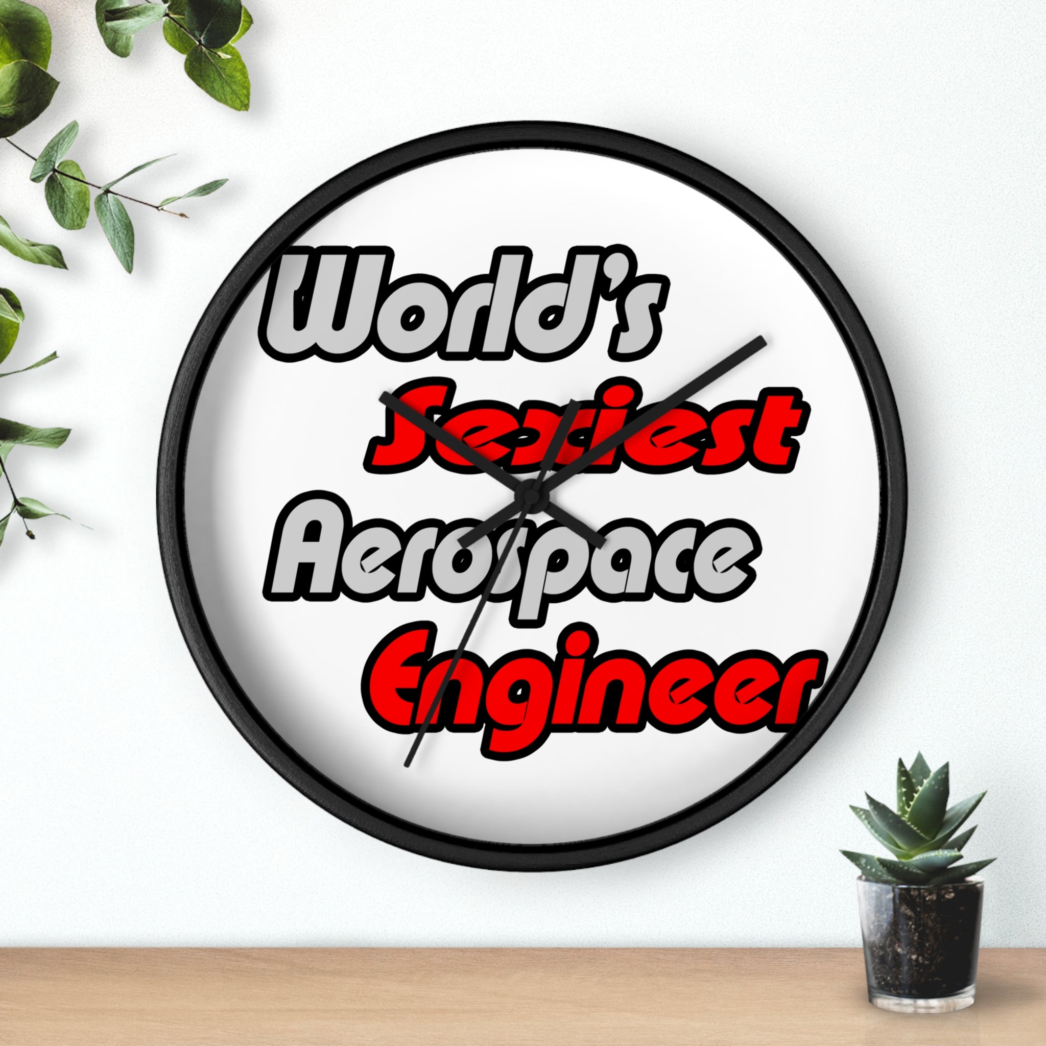 World's Sexiest Aerospace Engineer - Wall Clock