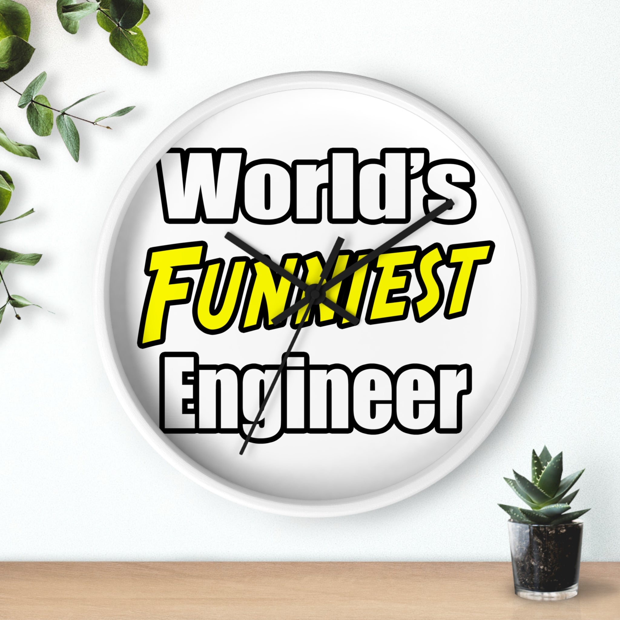 World's Funniest Engineer - Wall Clock