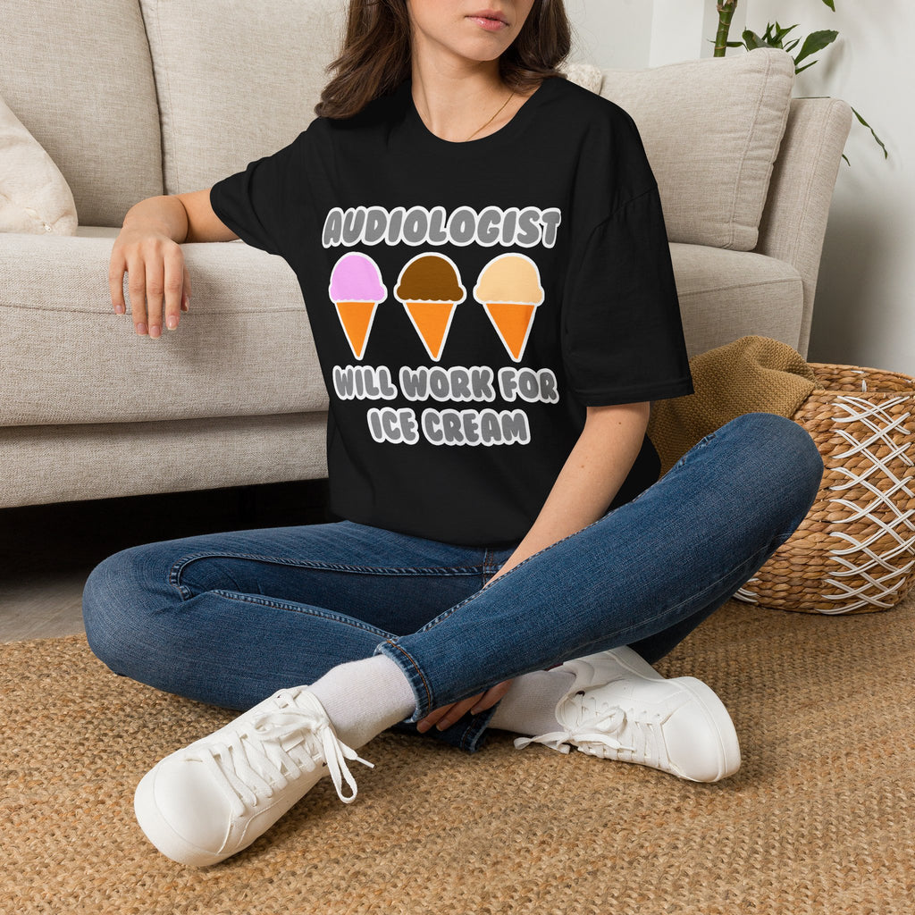 Audiologist ... Will Work For Ice Cream - Unisex Softstyle T-Shirt