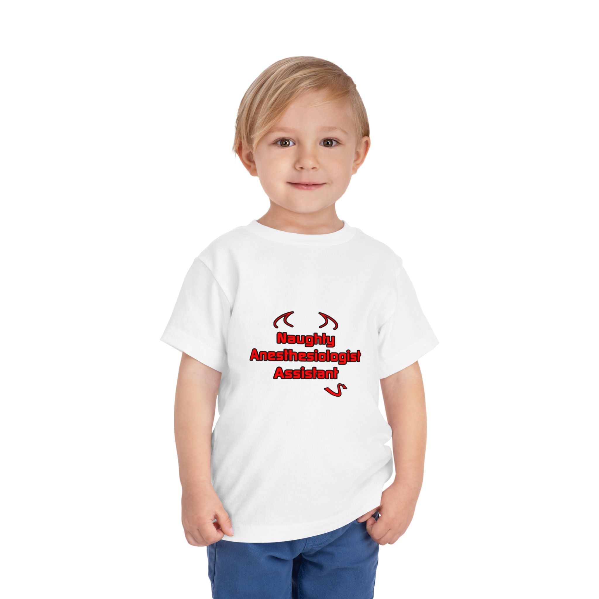 Naughty Anesthesiologist Assistant - Toddler Short Sleeve Tee