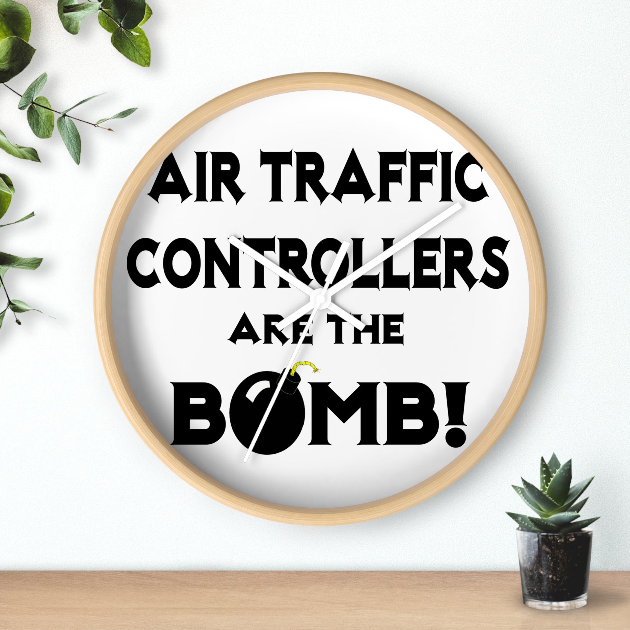 Air Traffic Controllers Are The Bomb! - Wall Clock