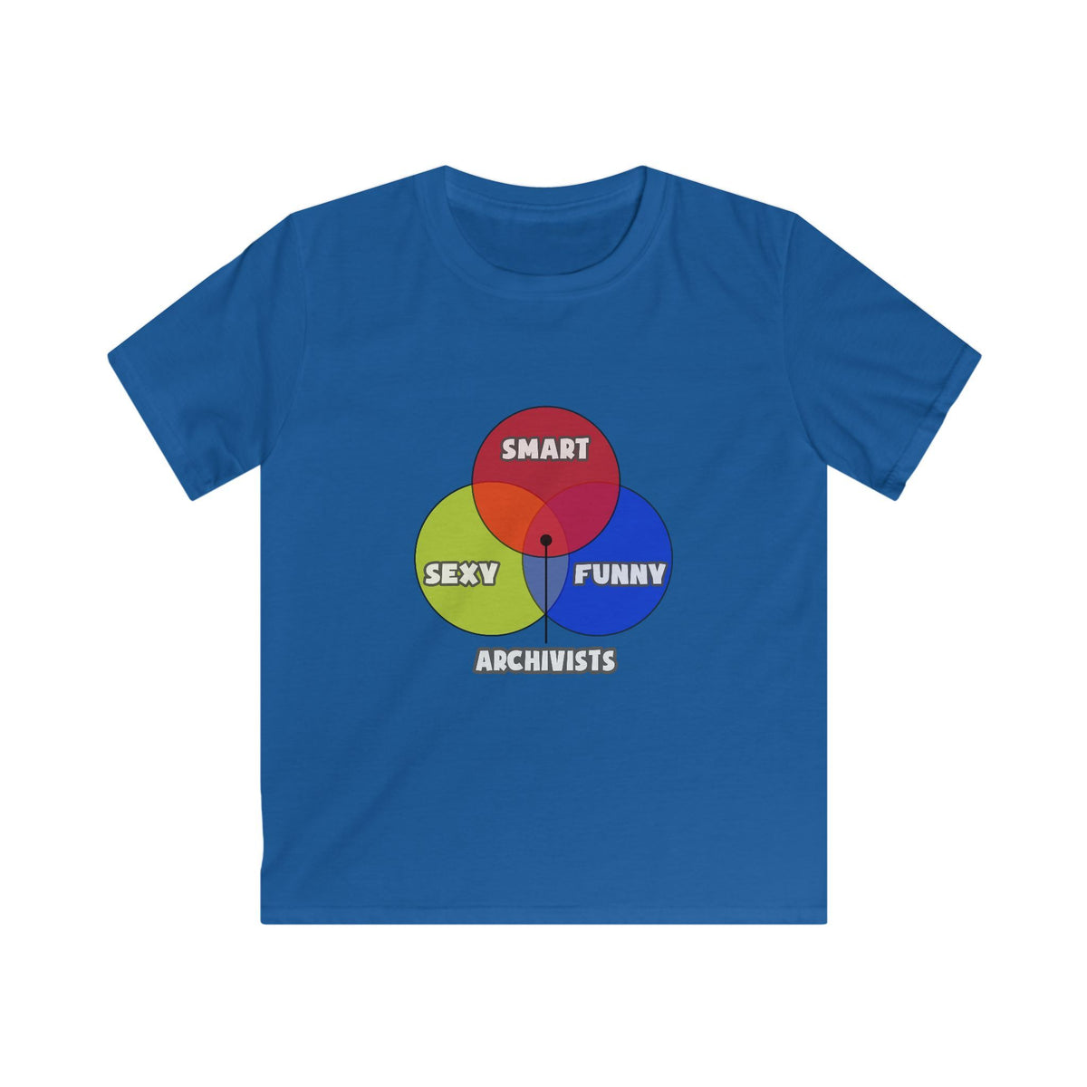Venn Diagram .. Archivists - Kids Softstyle Tee