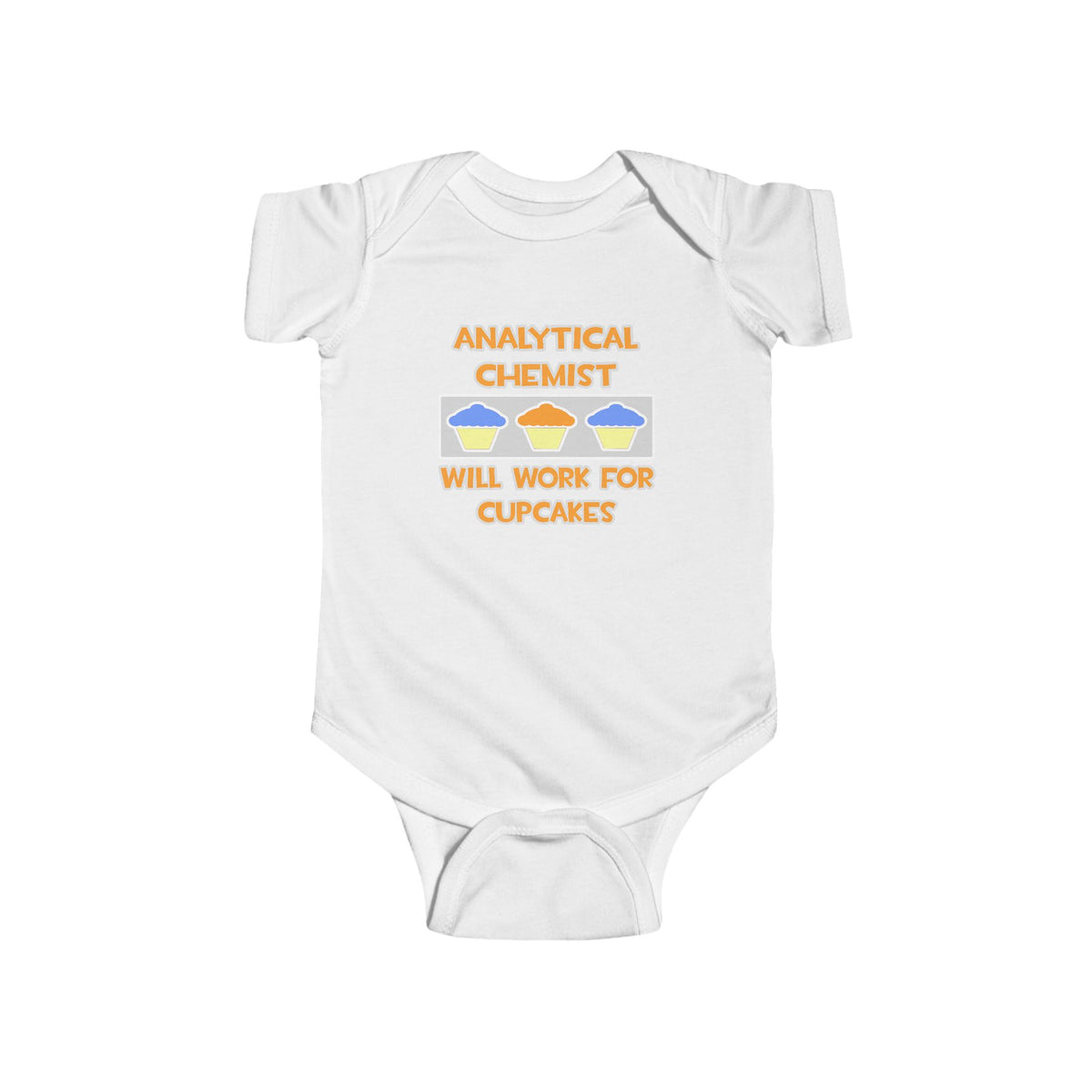 Analytical Chemist ... Will Work For Cupcakes - Infant Fine Jersey Bodysuit