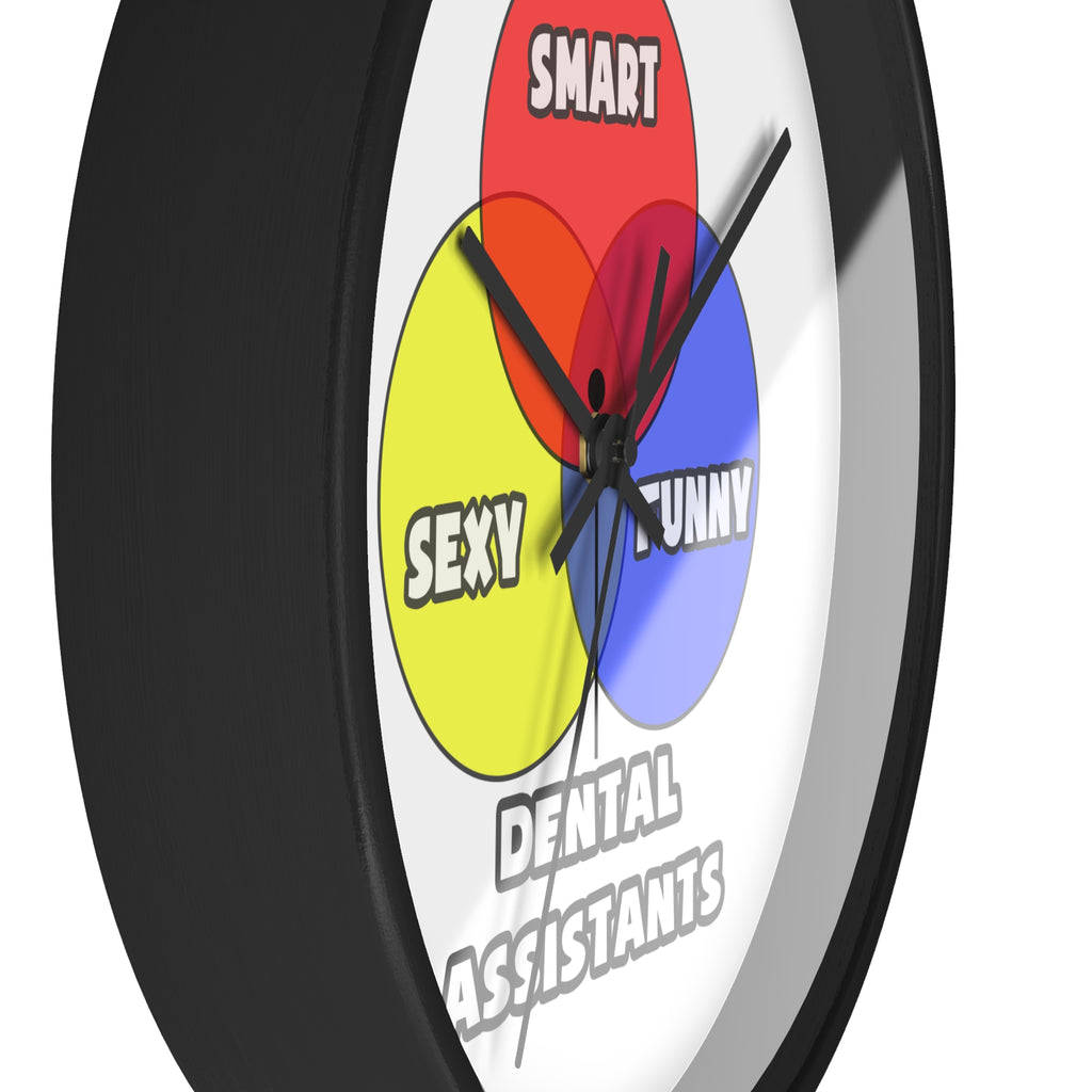 Venn Diagram .. Dental Assistants - Wall Clock
