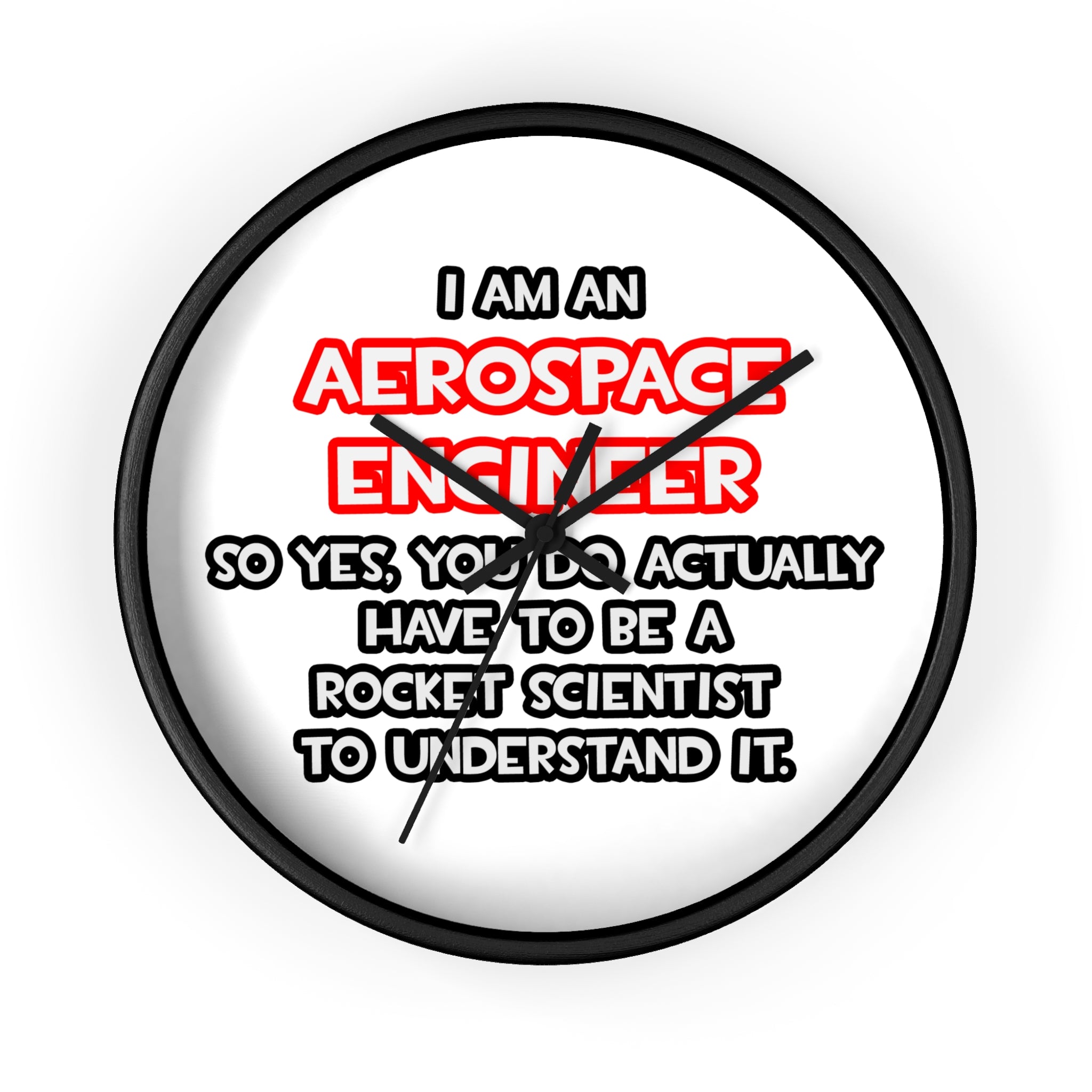 Rocket Scientist .. Funny Aerospace Engineer - Wall Clock