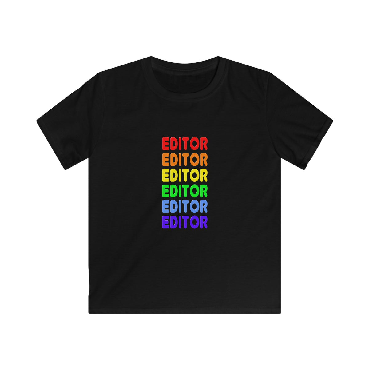 Rainbow Editor - Kids Softstyle Tee