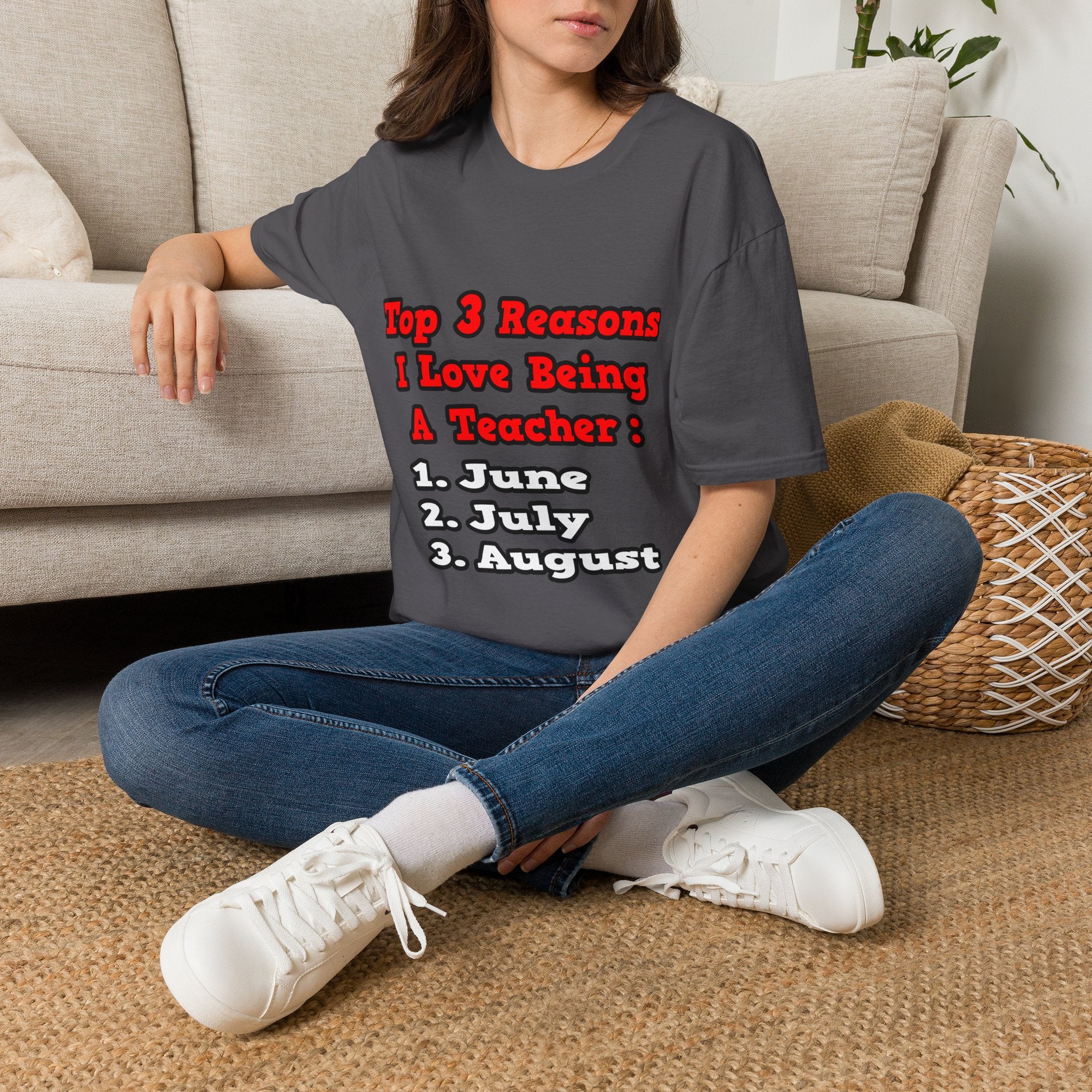3 Reasons I Love Being a Teacher - Unisex Softstyle T-Shirt