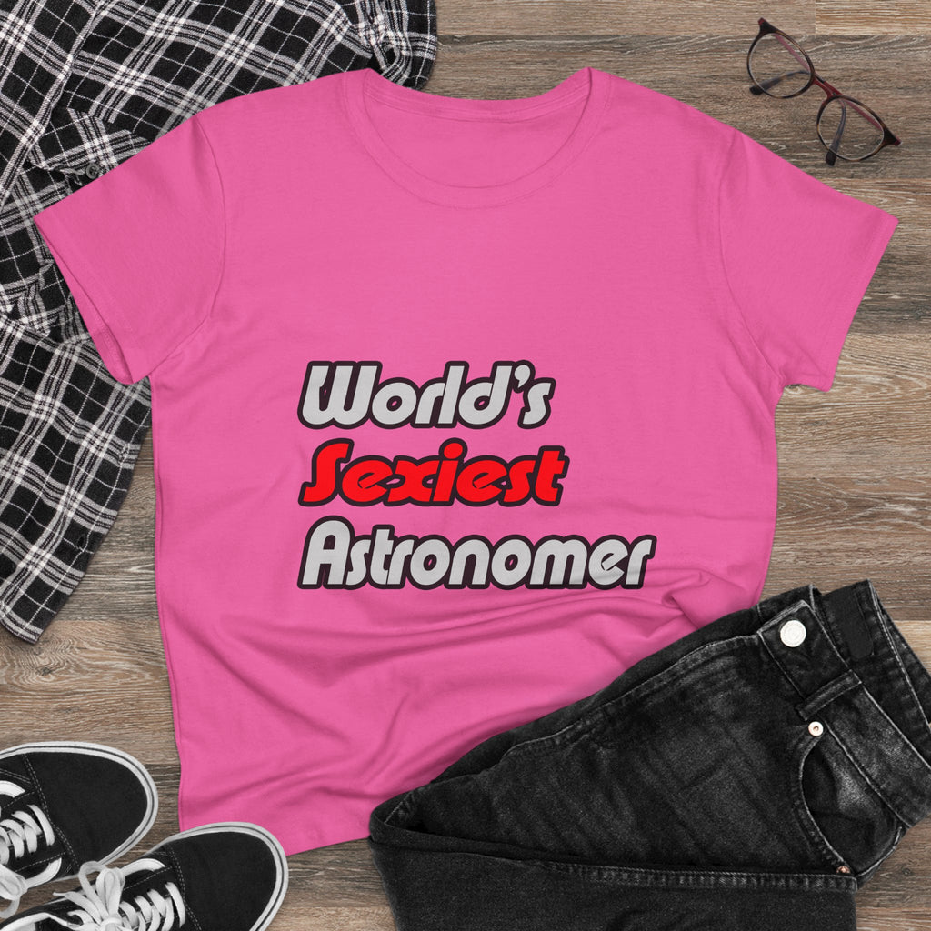 World's Sexiest Astronomer - Women's Midweight Cotton Tee