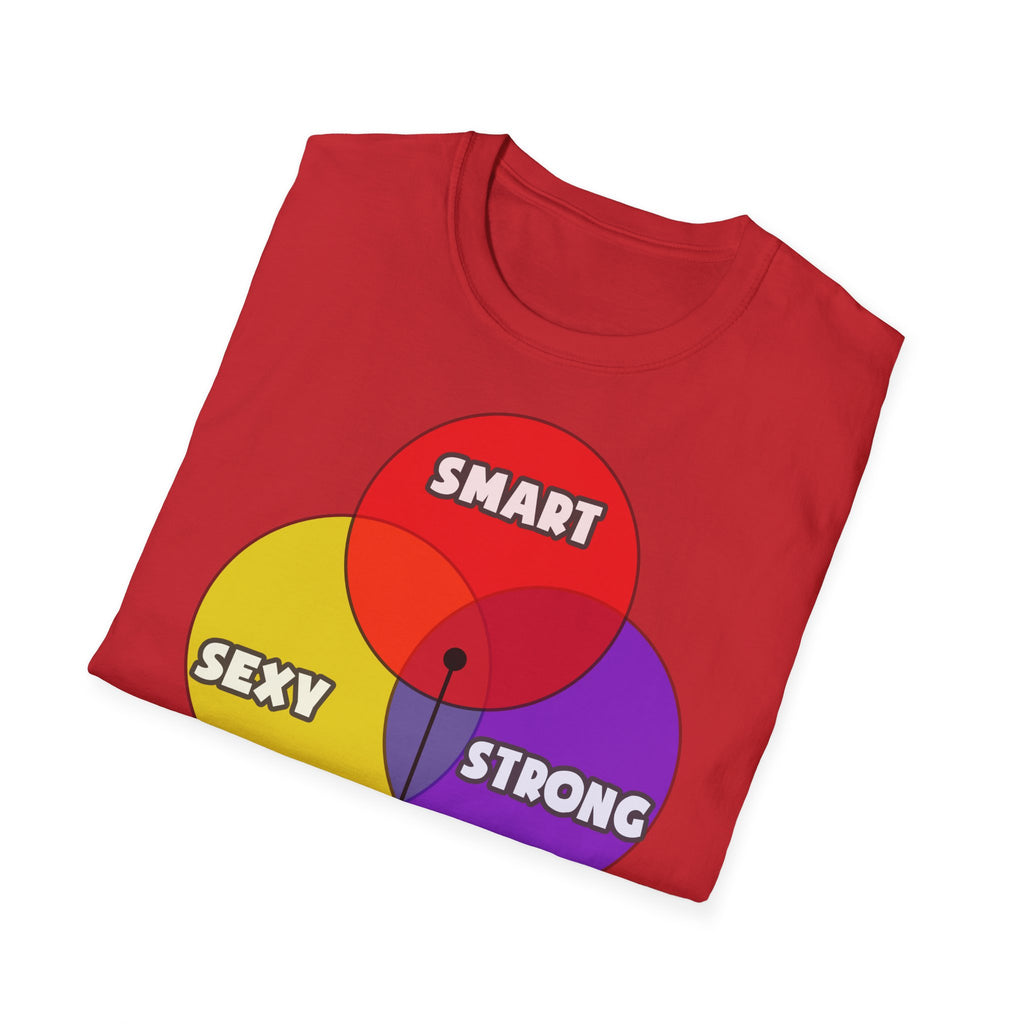 Venn Diagram .. Cardiovascular Technologists - Unisex Softstyle T-Shirt