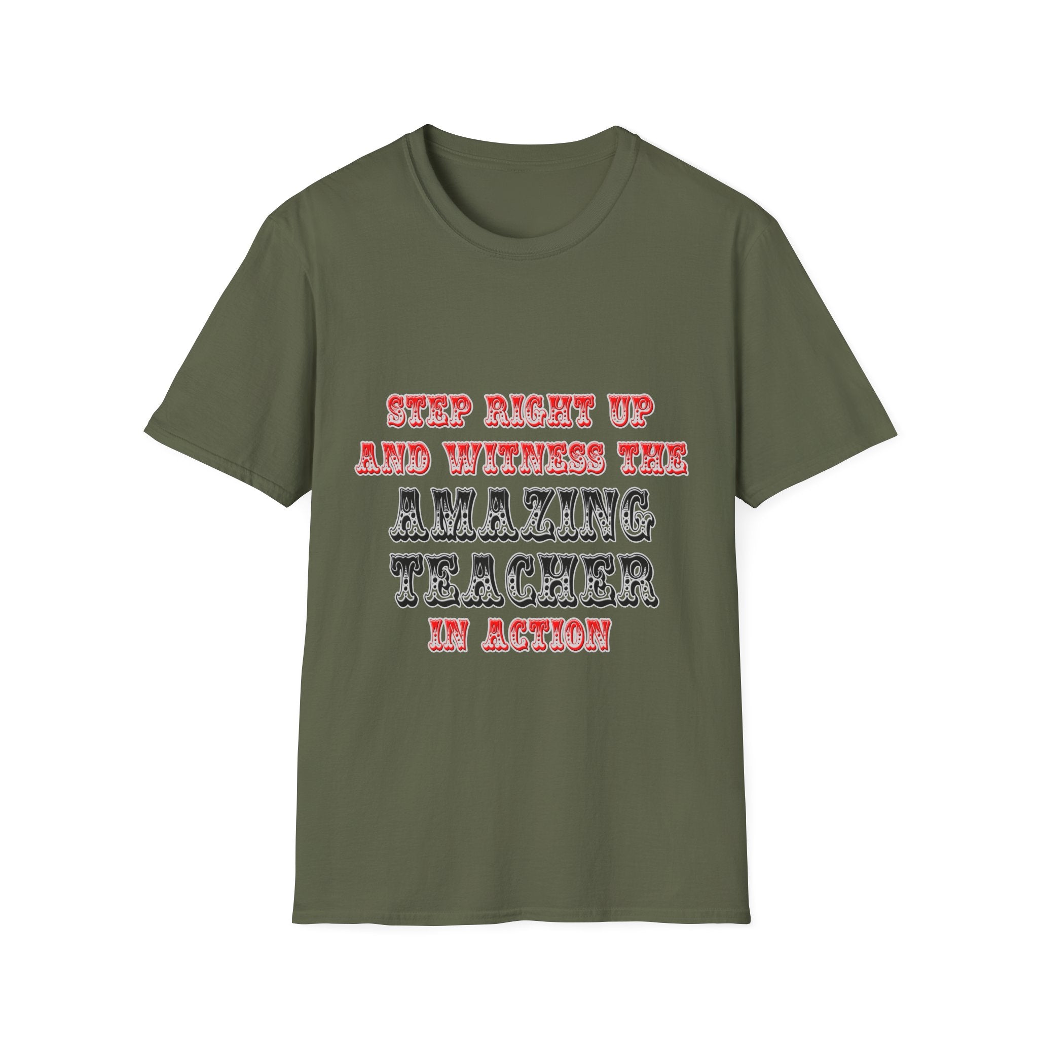 Amazing Teacher In Action - Unisex Softstyle T-Shirt