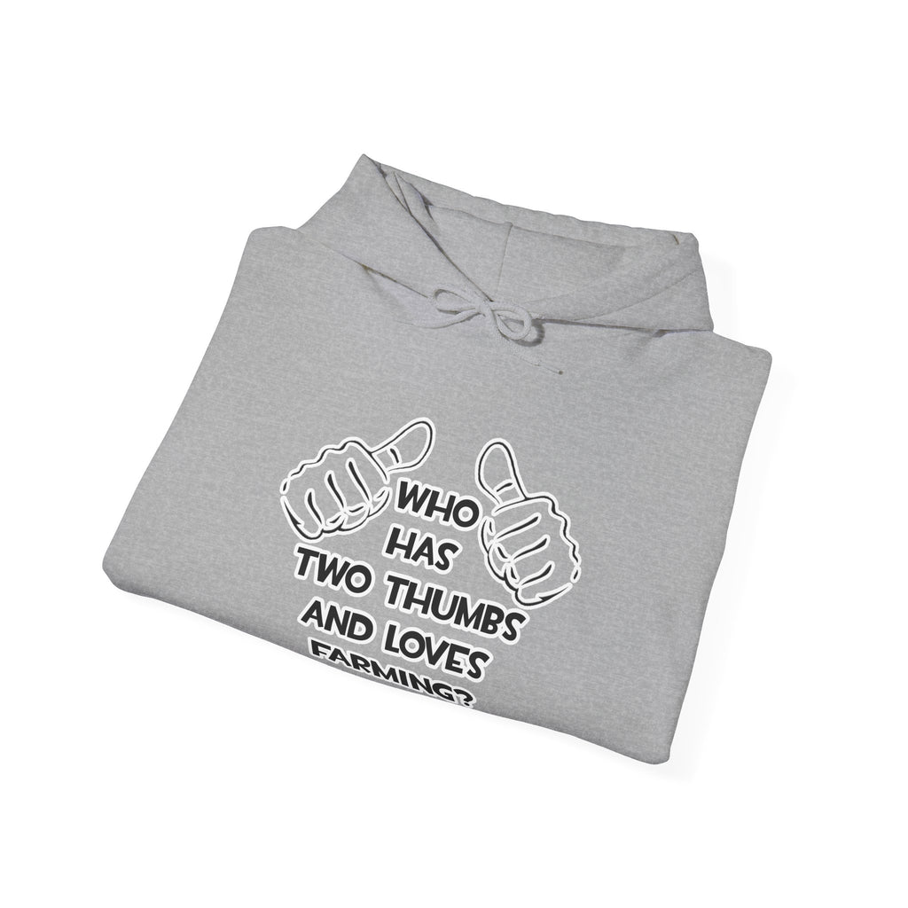 Two Thumbs and Loves Farming - Unisex Heavy Blend™ Hooded Sweatshirt