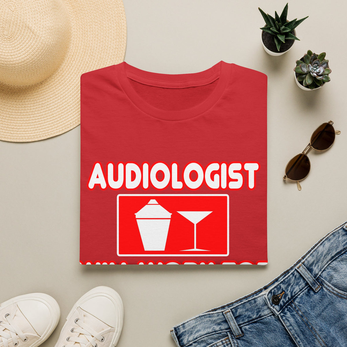 Audiologist ... Will Work For Cocktails - Unisex Softstyle T-Shirt