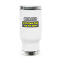 Allergists .. Smarter - Stainless Steel Travel Mug with Handle, 14oz
