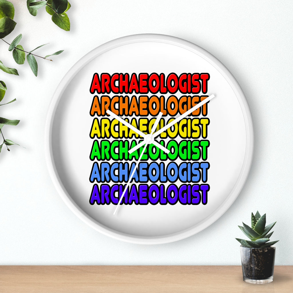 Rainbow Archaeologist - Wall Clock