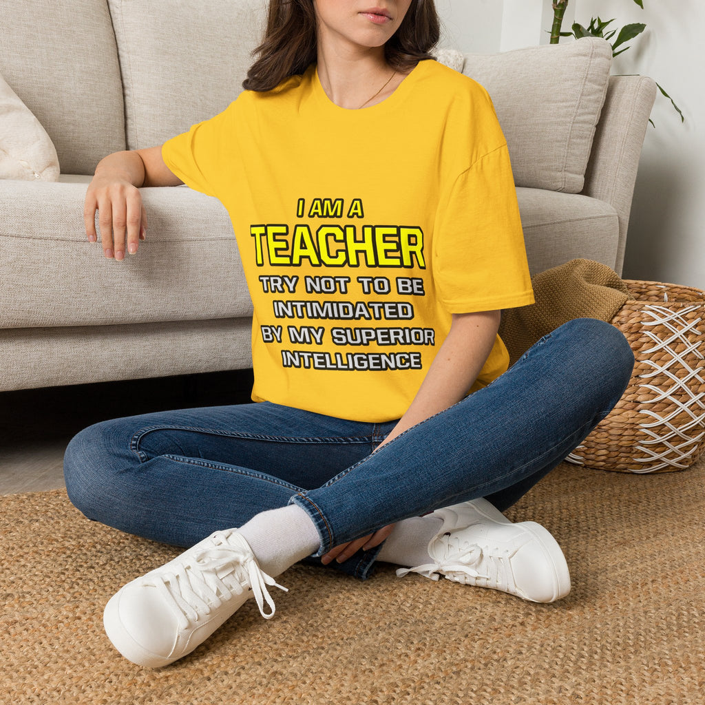 Teacher...Superior Intelligence - Unisex Softstyle T-Shirt