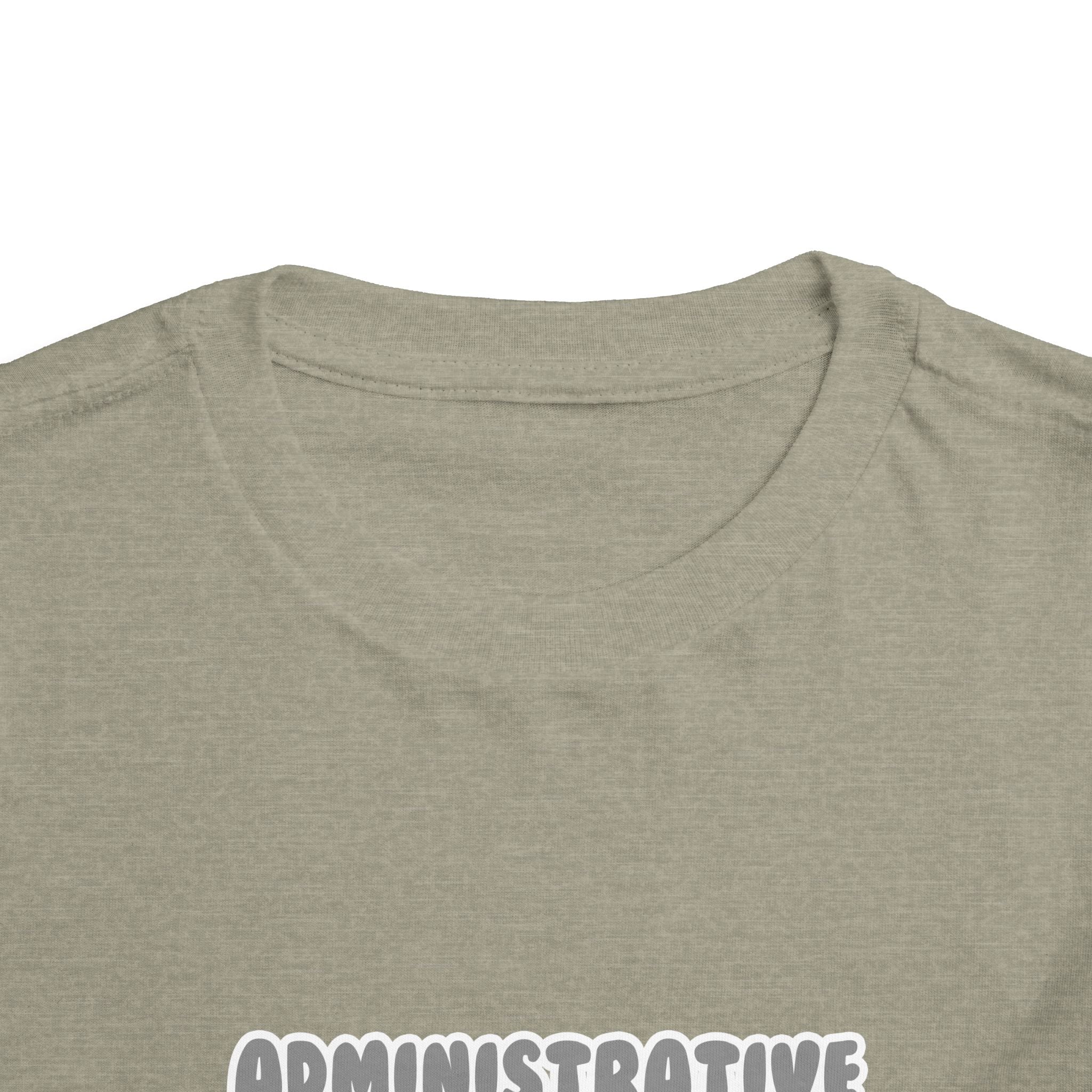 Administrative Asst ... Will Work For Ice Cream - Toddler Short Sleeve Tee