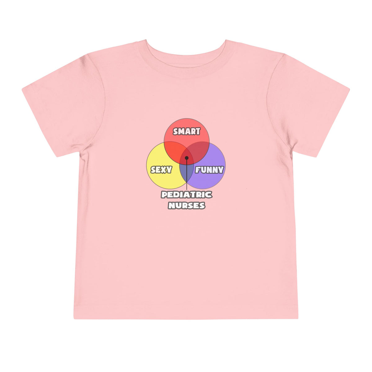 Venn Diagram .. Pediatric Nurses - Toddler Short Sleeve Tee
