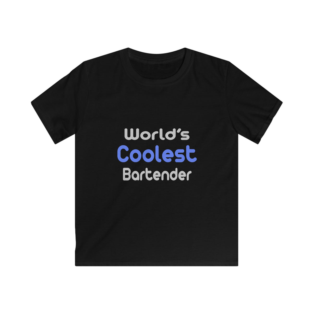 World's Coolest Bartender - Kids Softstyle Tee