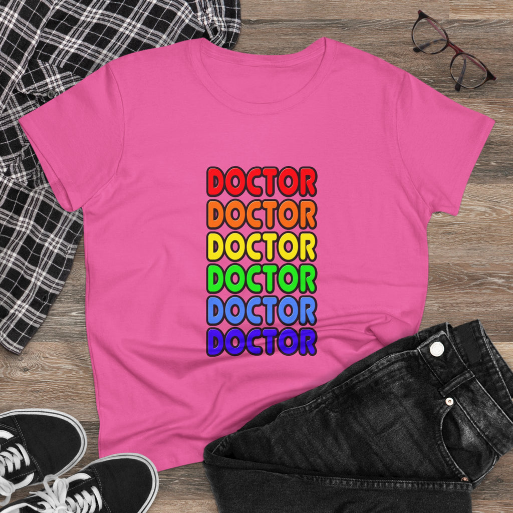 Rainbow Doctor - Women's Midweight Cotton Tee