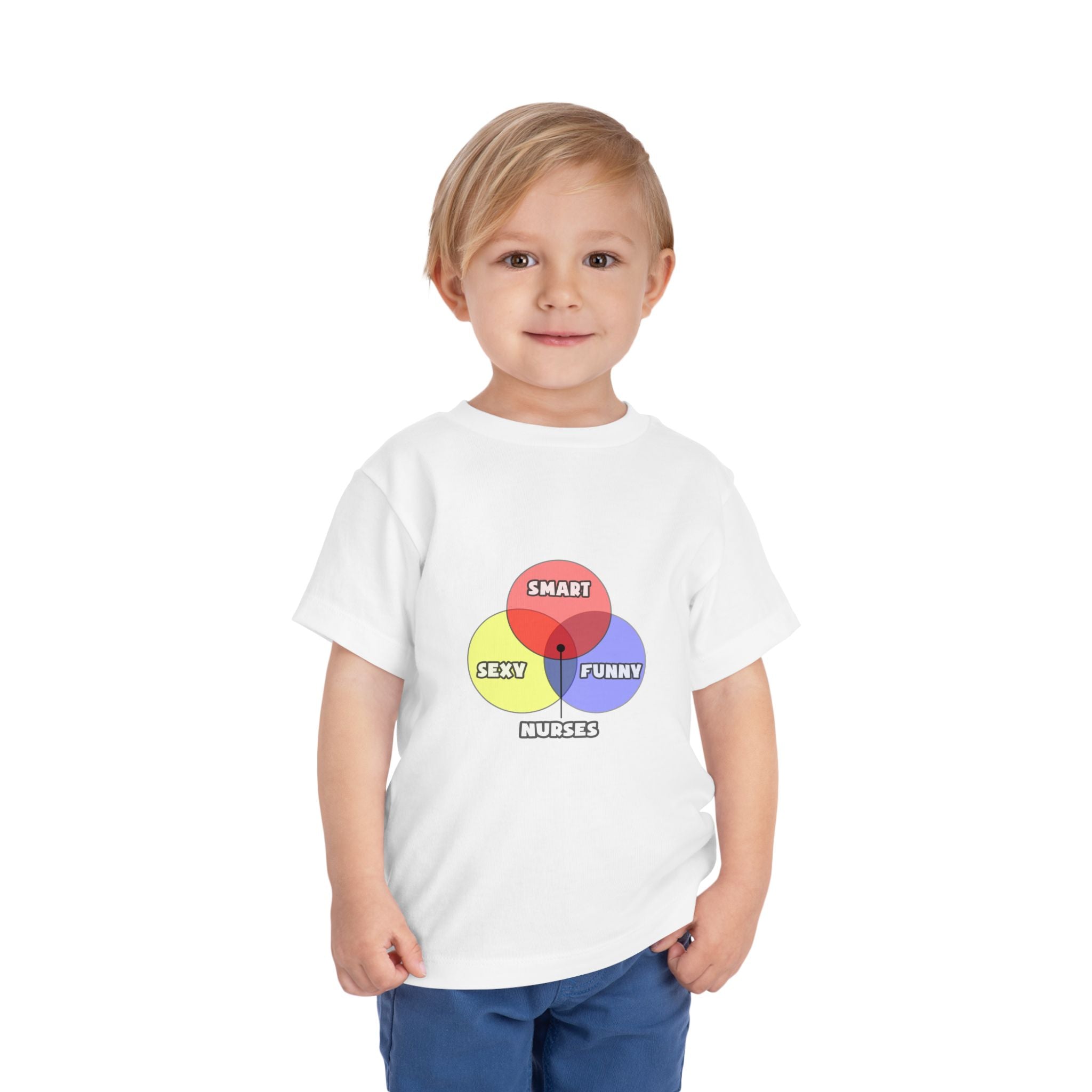 Venn Diagram .. Nurses - Toddler Short Sleeve Tee