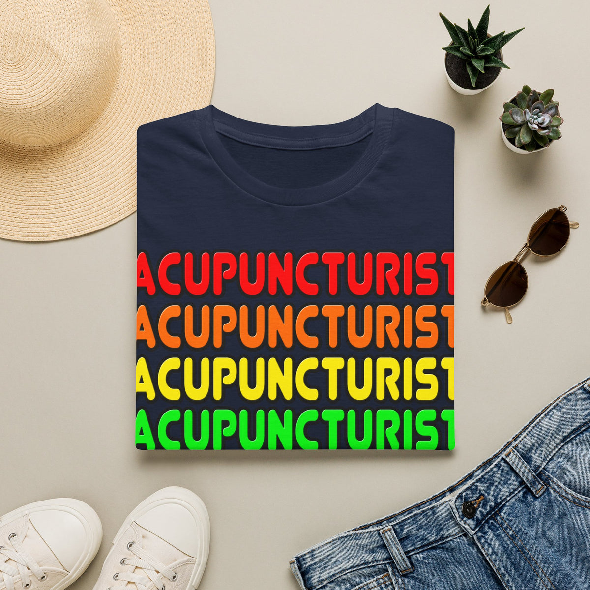 Rainbow Acupuncturist - Unisex Softstyle T-Shirt
