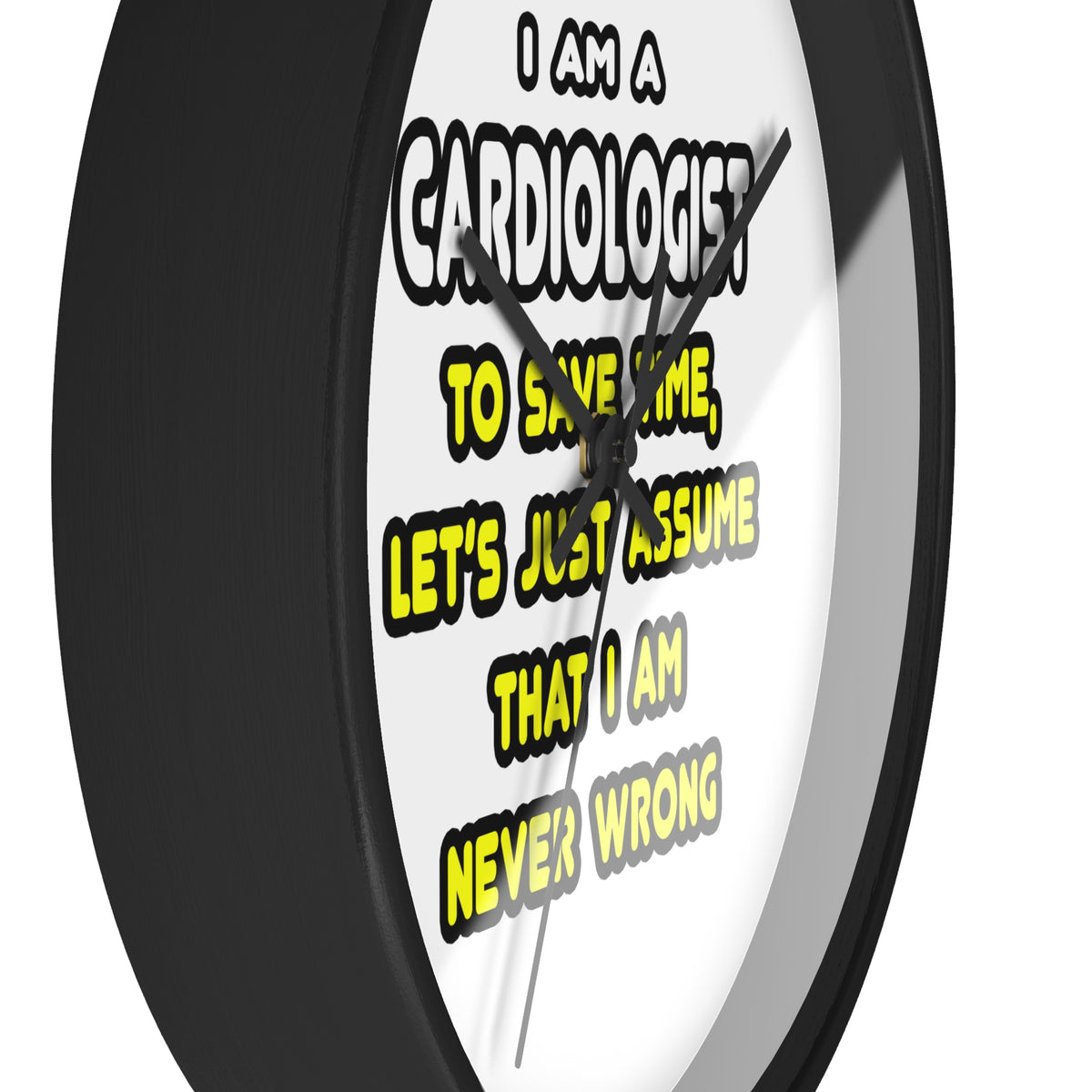 Funny Cardiologist T Shirts and Gifts - Wall Clock