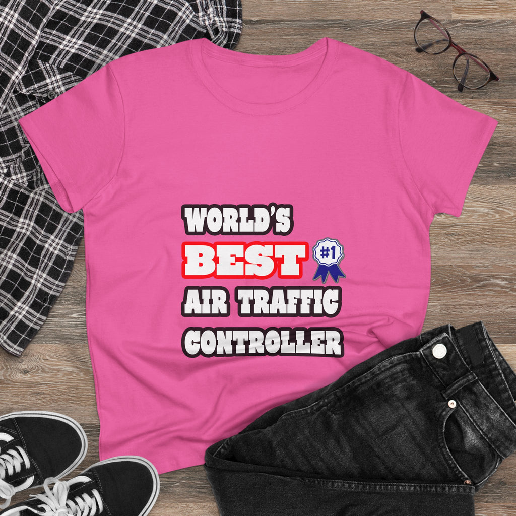 World's Best Air Traffic Controller - Women's Midweight Cotton Tee