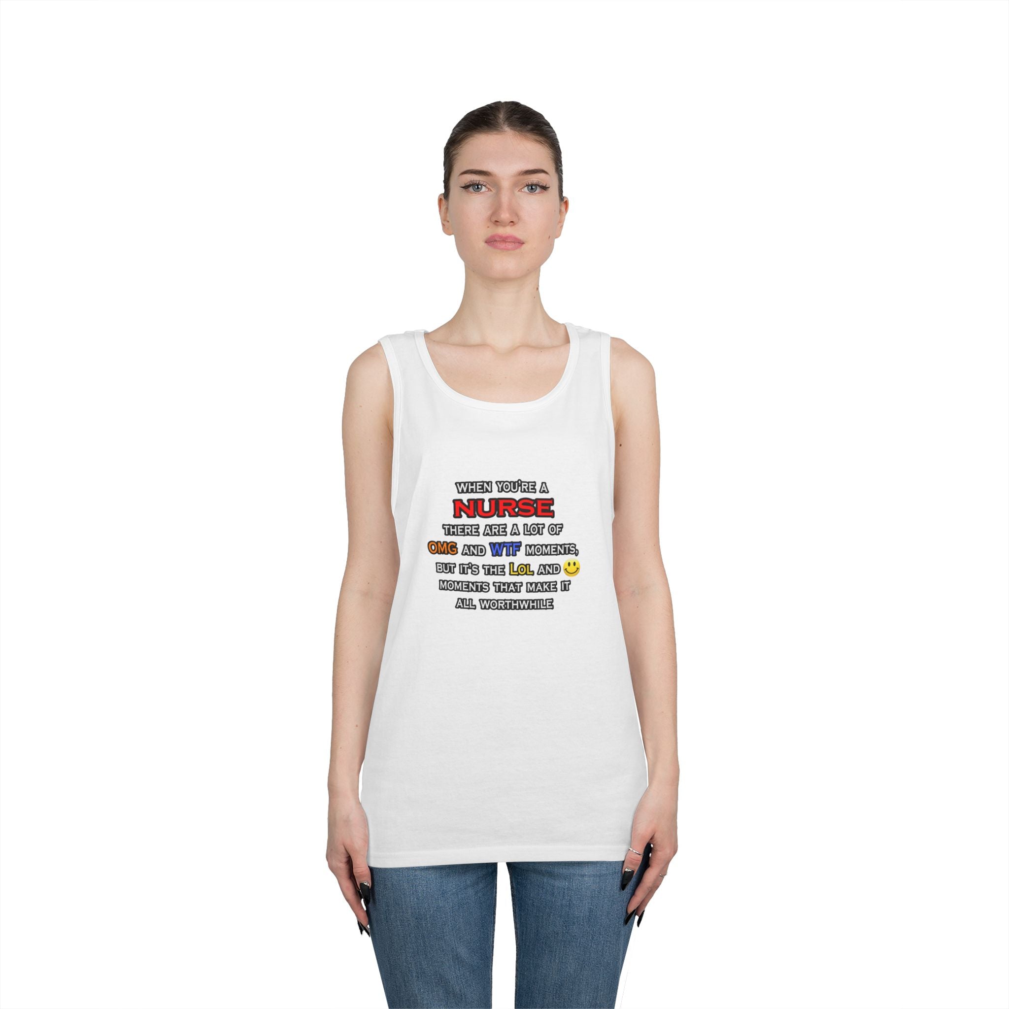Nurse ... OMG WTF LOL - Unisex Heavy Cotton Tank Top