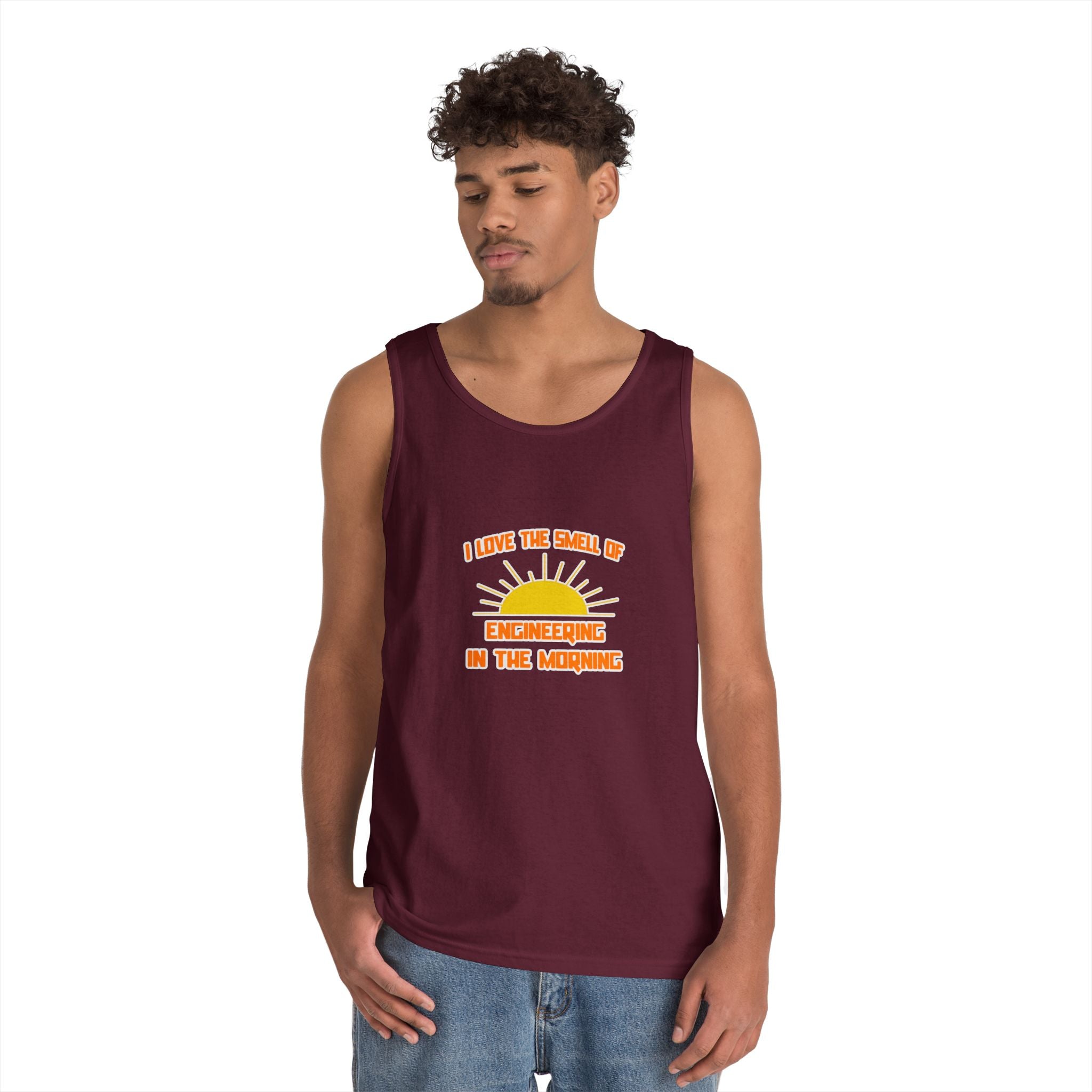 Smell of Engineering in the Morning - Unisex Heavy Cotton Tank Top