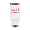 WWAD...What Would an Actuary Do - Stainless Steel Travel Mug with Handle, 14oz