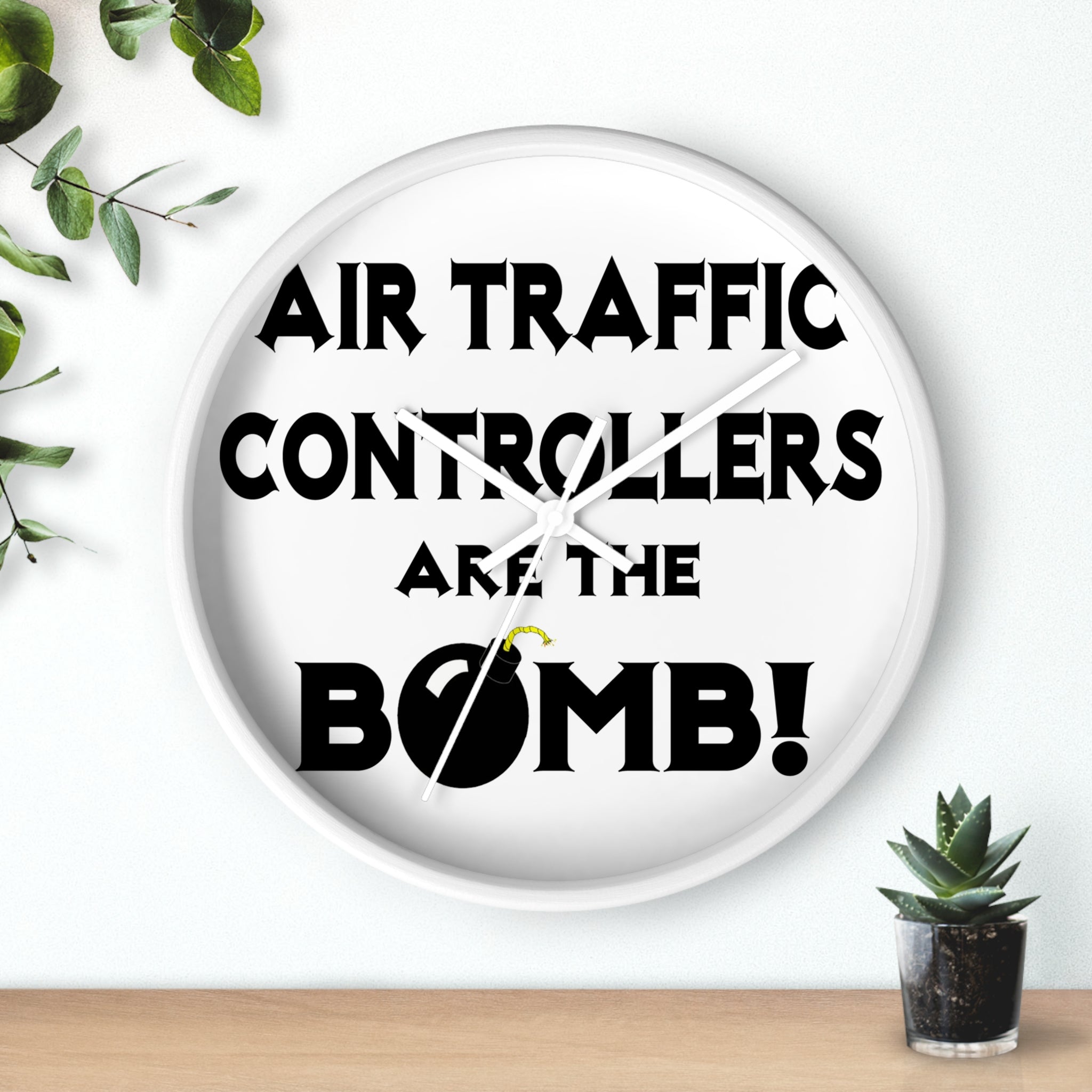 Air Traffic Controllers Are The Bomb! - Wall Clock