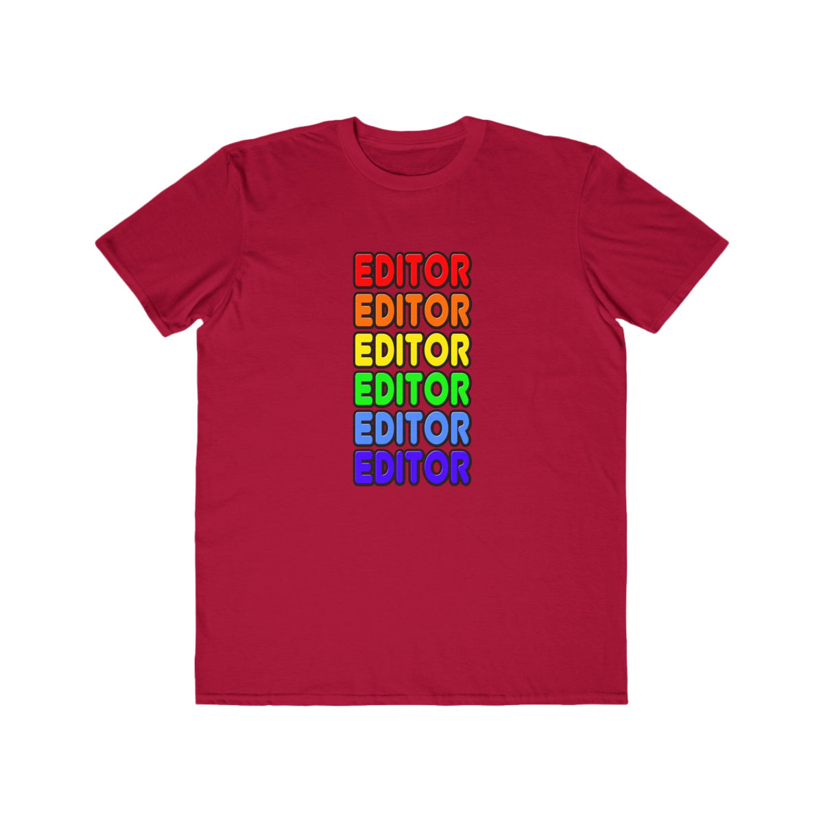 Rainbow Editor - Men's Lightweight Fashion Tee