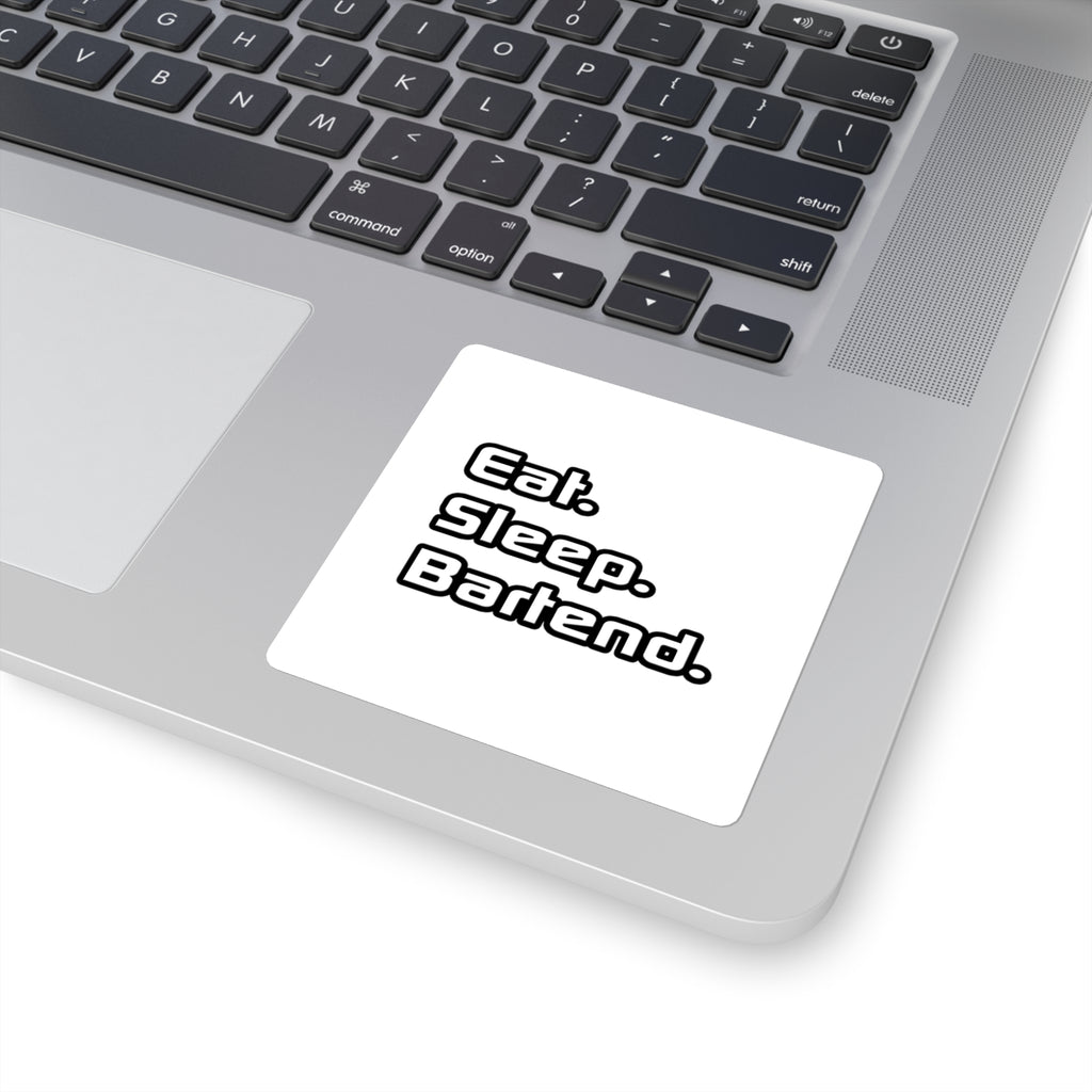 Eat. Sleep. Bartend - Square Stickers