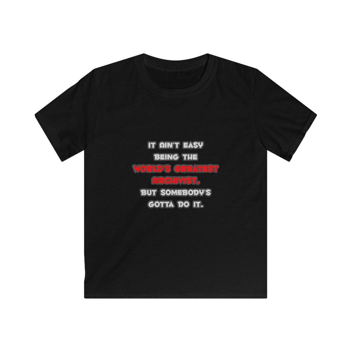 World's Greatest Archivist Joke - Kids Softstyle Tee