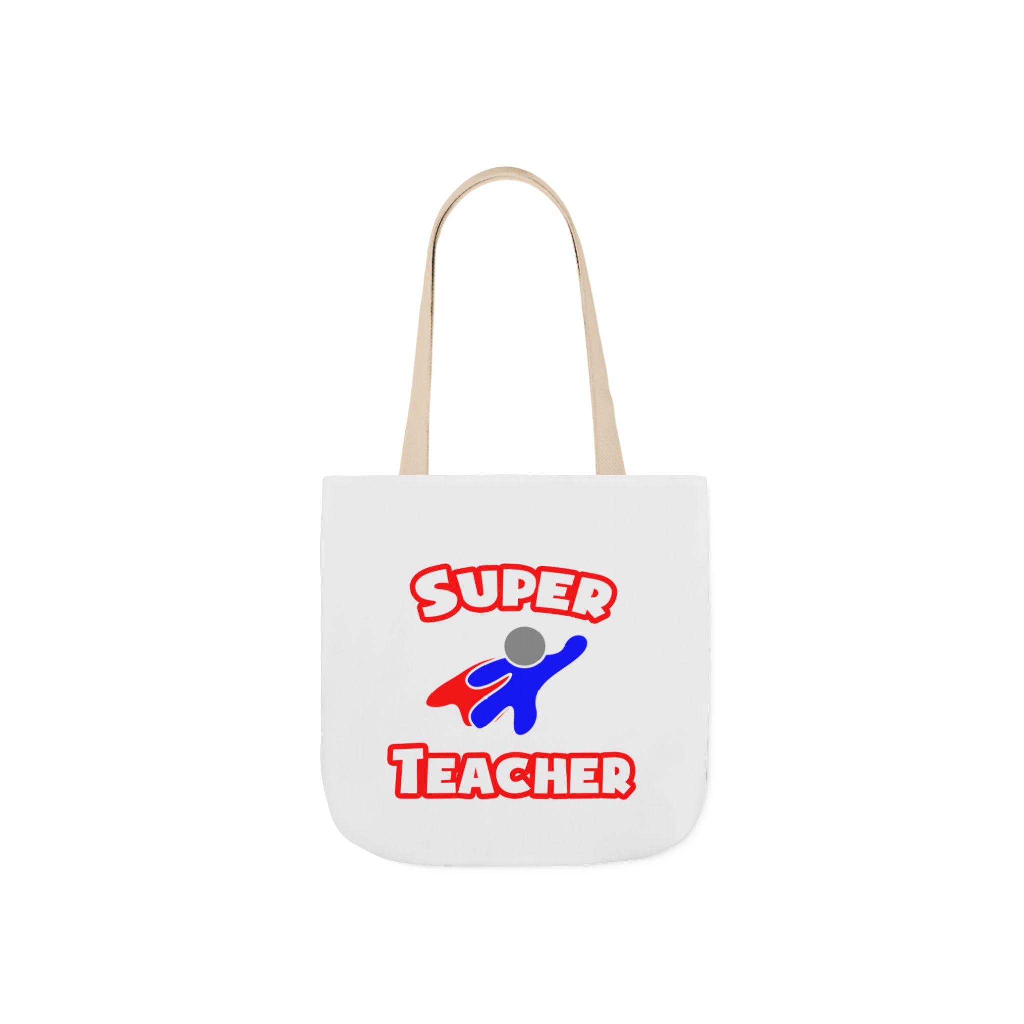 Super Teacher - Canvas Tote Bag, 5-Color Straps