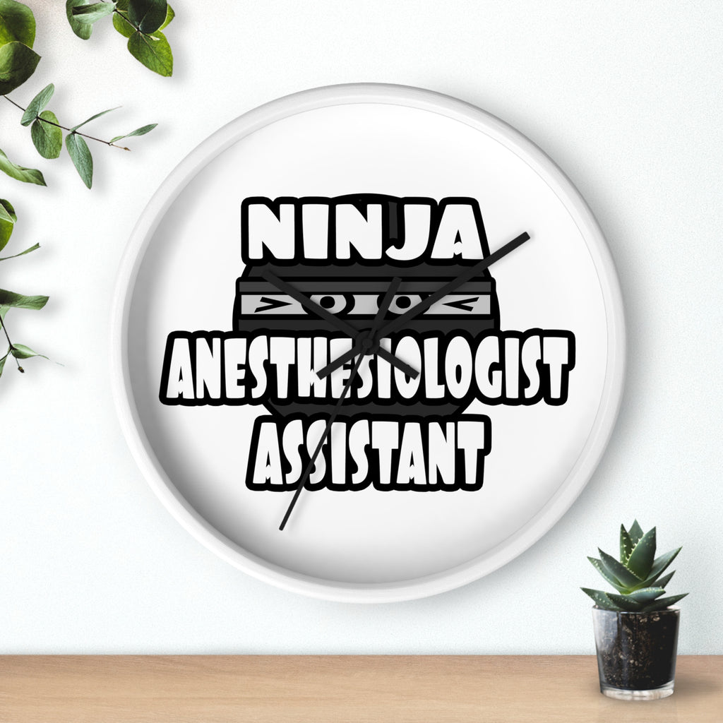 Ninja Anesthesiologist Assistant - Wall Clock