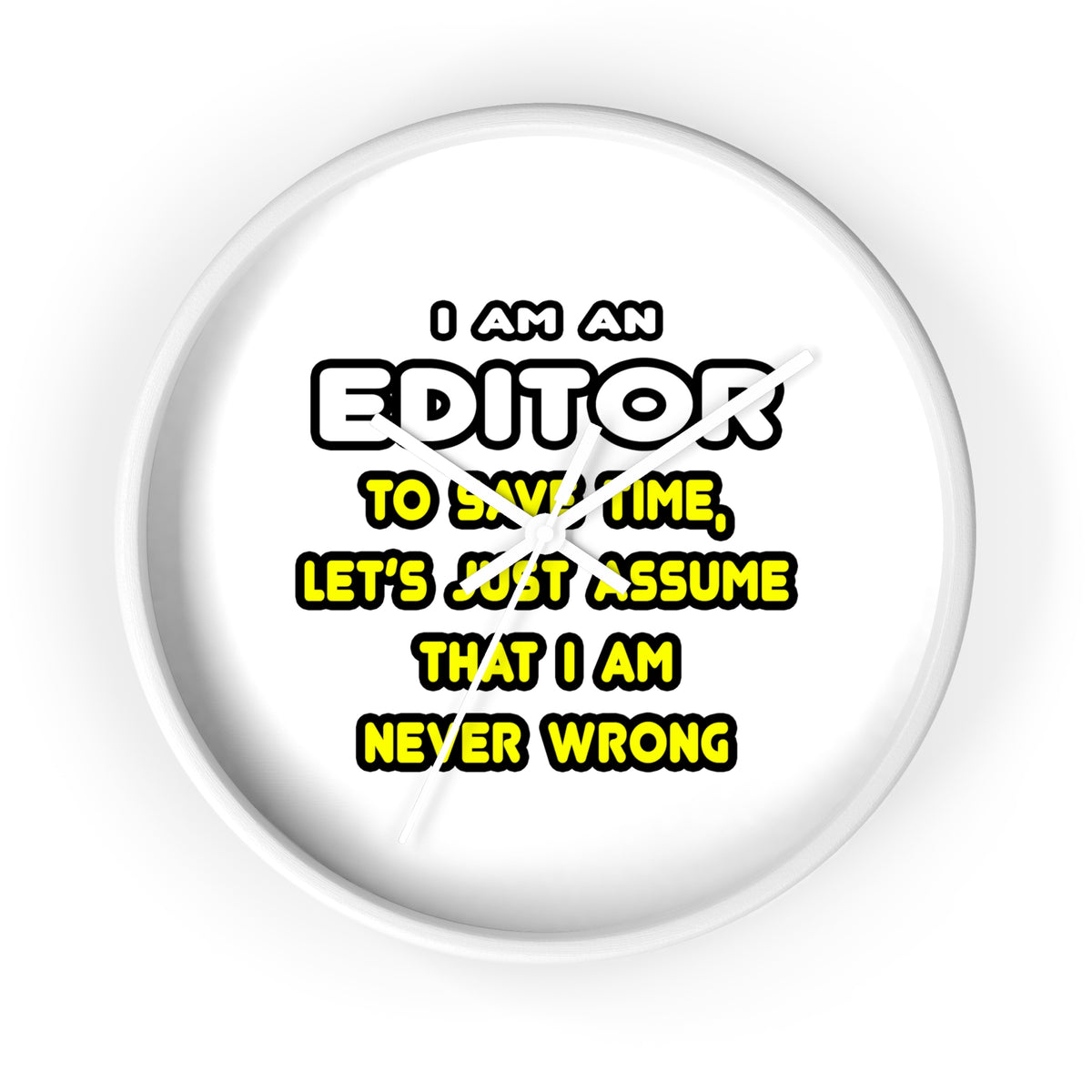 Funny Editor T Shirts and Gifts - Wall Clock