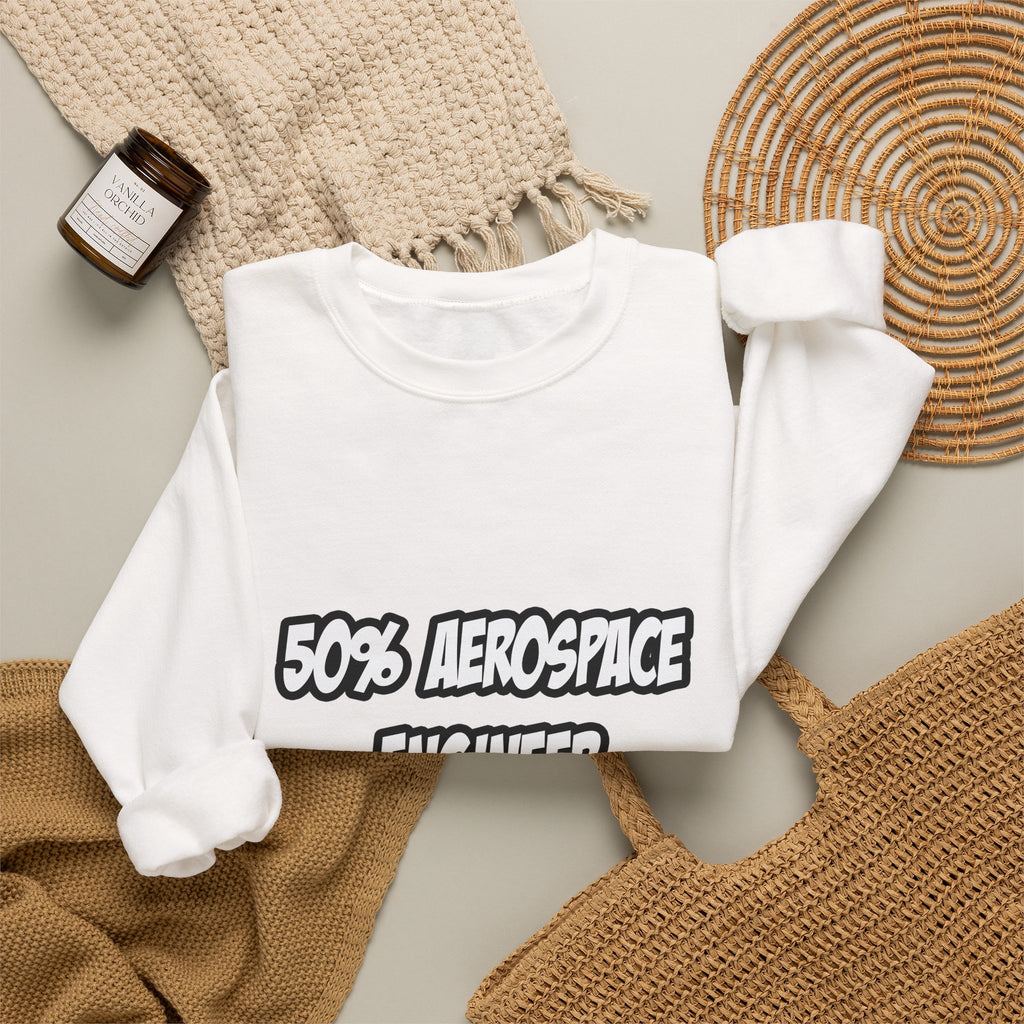Half Aerospace Engineer...Half Superhero - Unisex Heavy Blend™ Crewneck Sweatshirt
