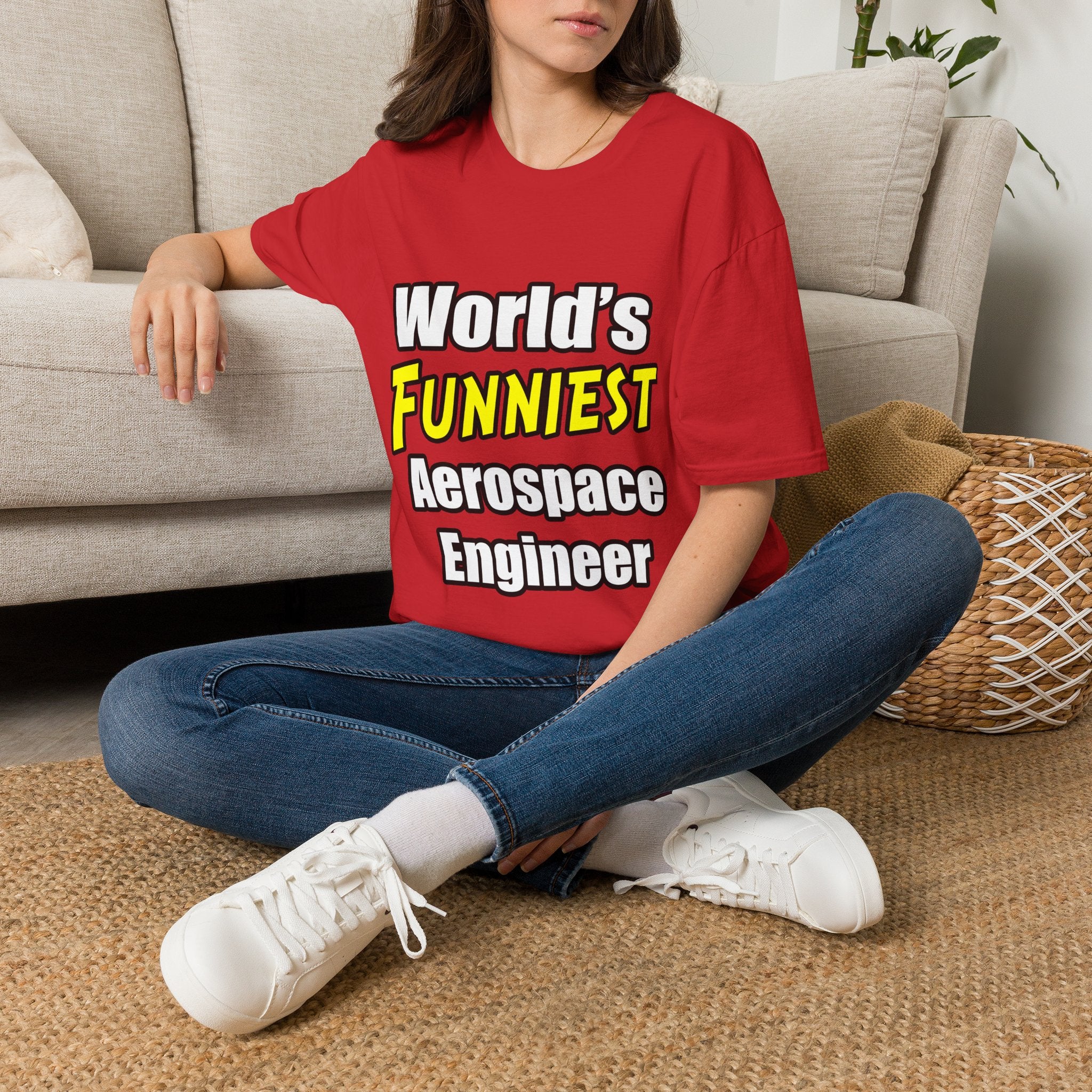 World's Funniest Aerospace Engineer - Unisex Softstyle T-Shirt