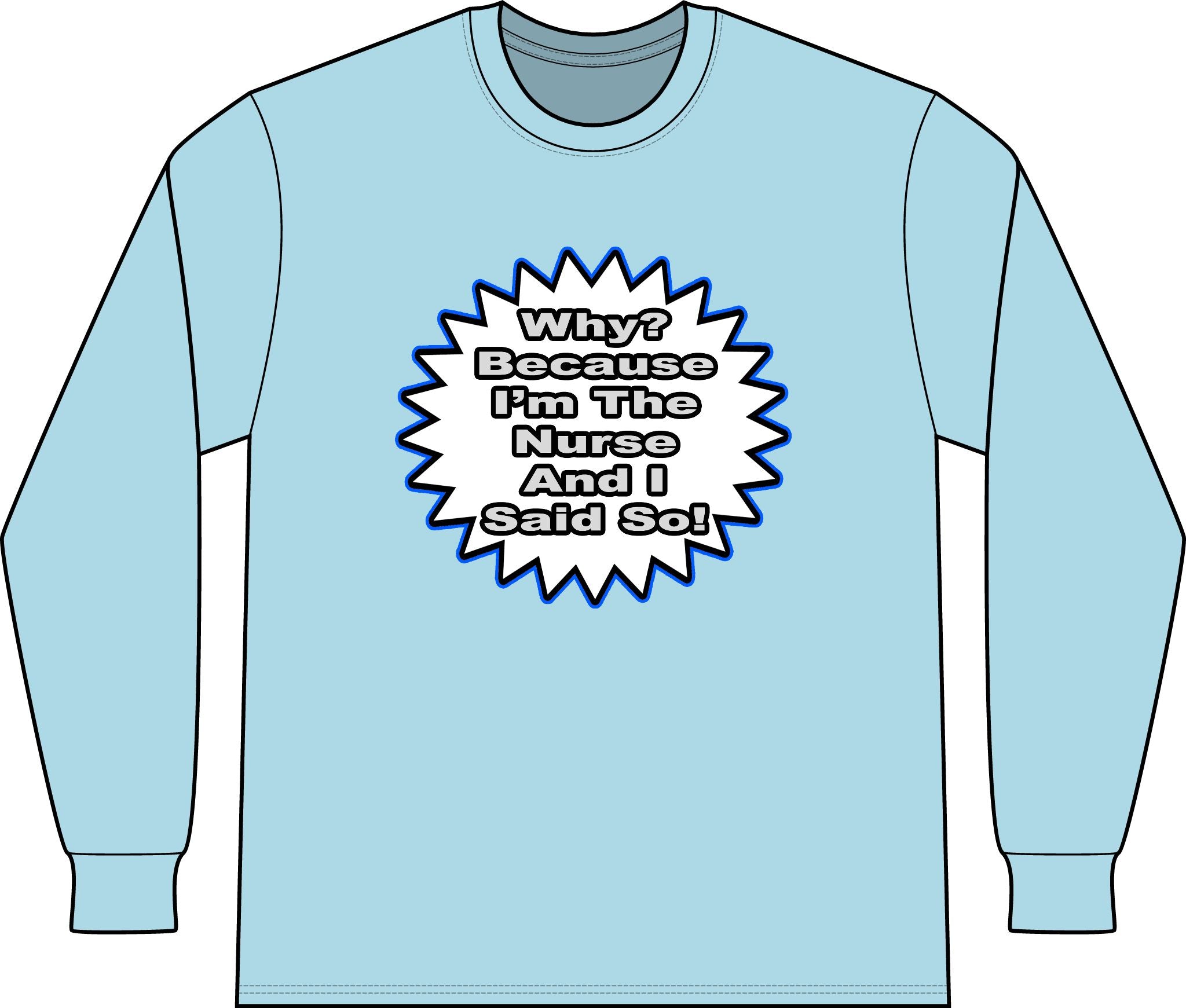 Nurse...Because I Said So - Unisex Long Sleeve T-Shirt