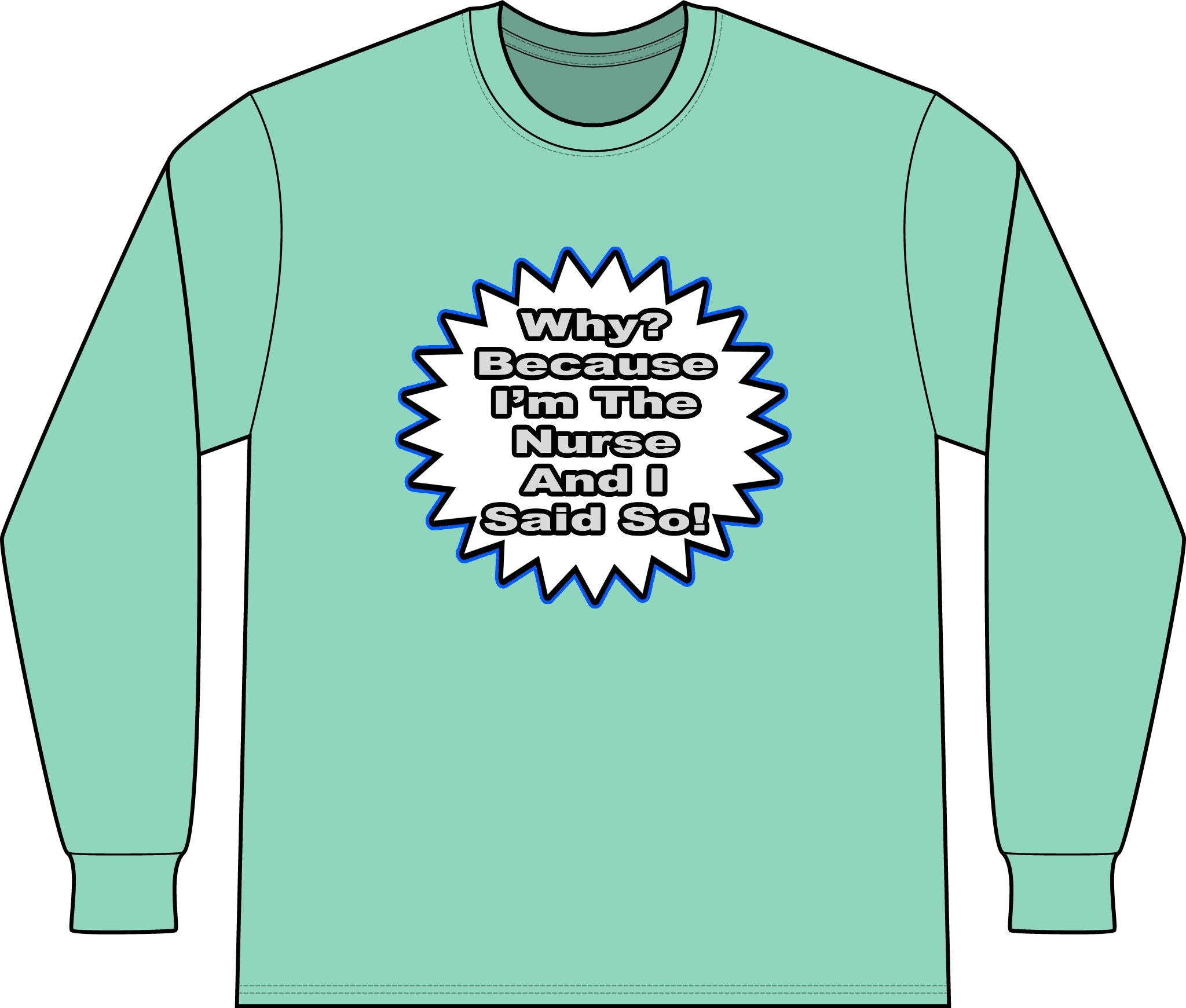 Nurse...Because I Said So - Unisex Long Sleeve T-Shirt