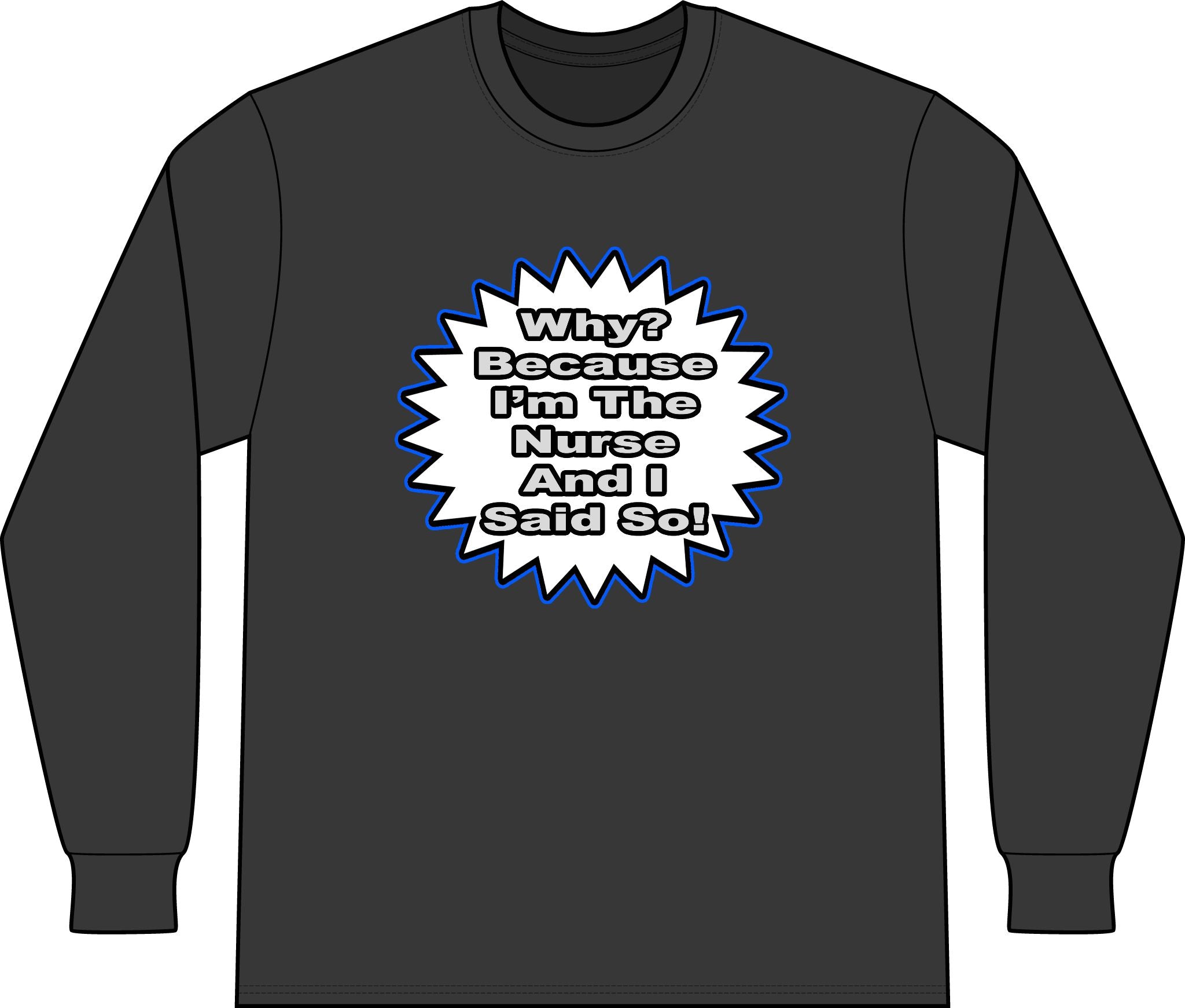 Nurse...Because I Said So - Unisex Long Sleeve T-Shirt