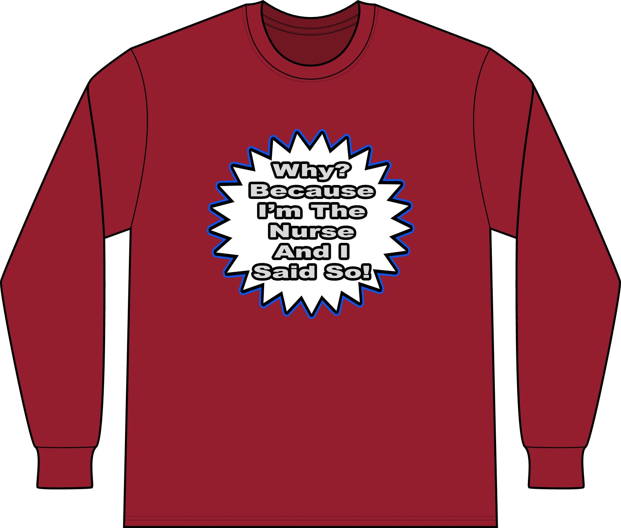 Nurse...Because I Said So - Unisex Long Sleeve T-Shirt