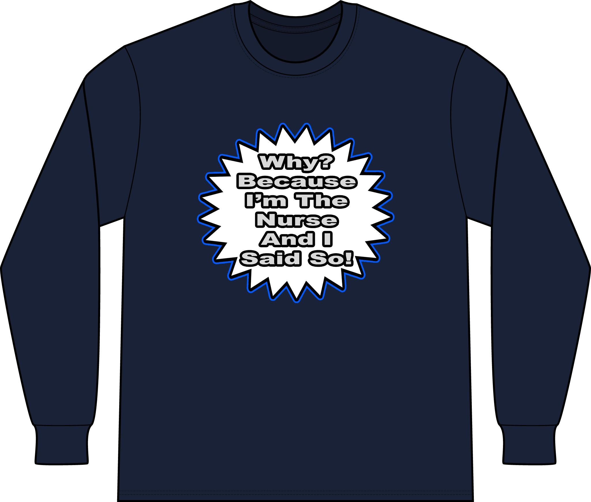 Nurse...Because I Said So - Unisex Long Sleeve T-Shirt